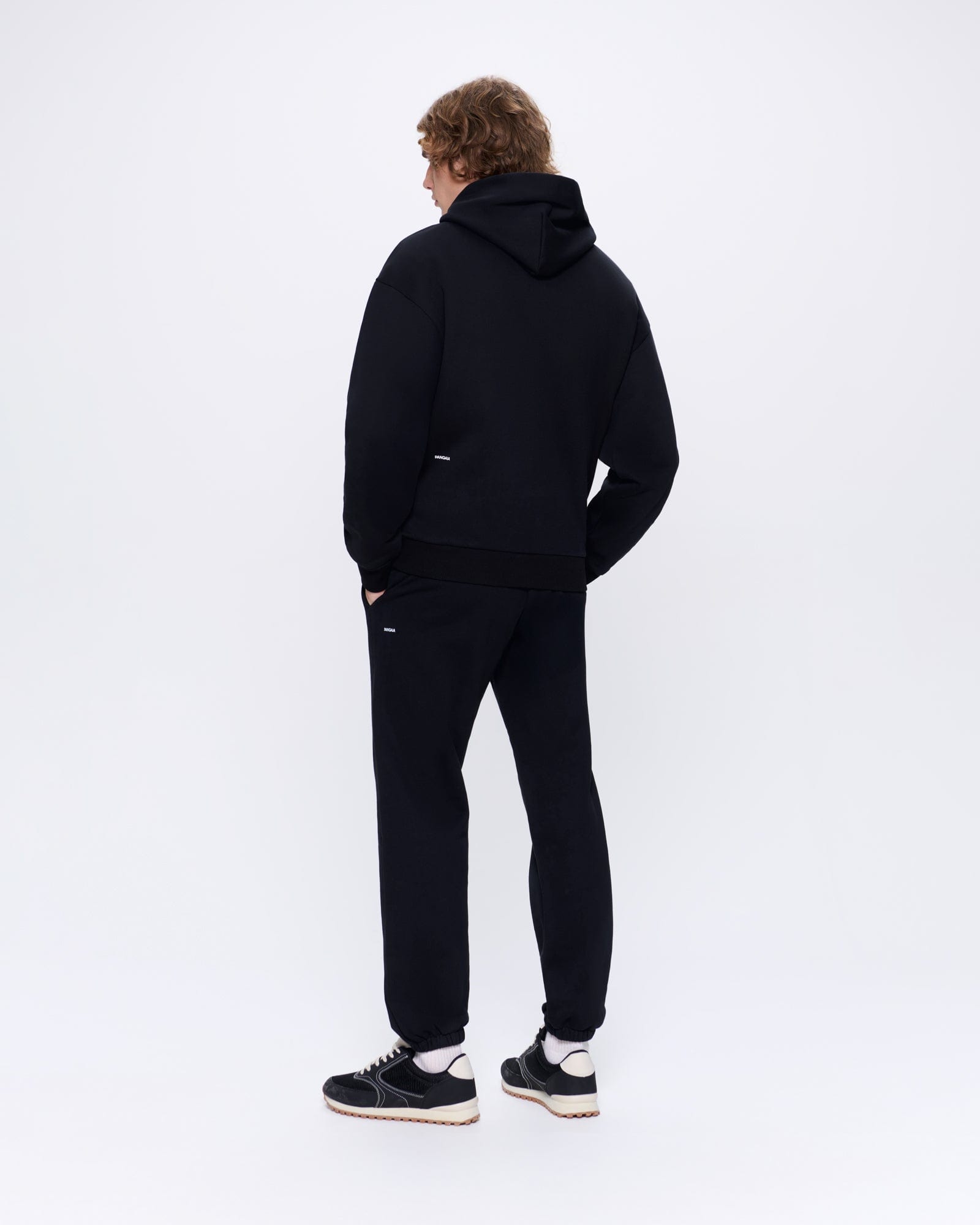 Mens Black 365 Heavyweight Track Pants | PANGAIA
