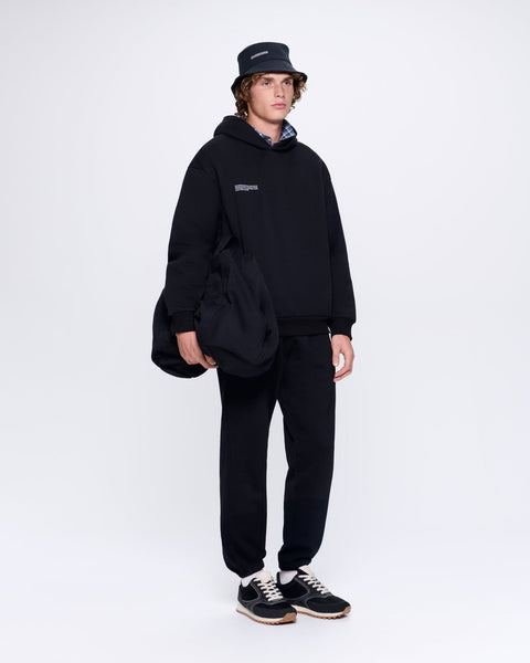 Mens Black 365 Heavyweight Track Pants | PANGAIA