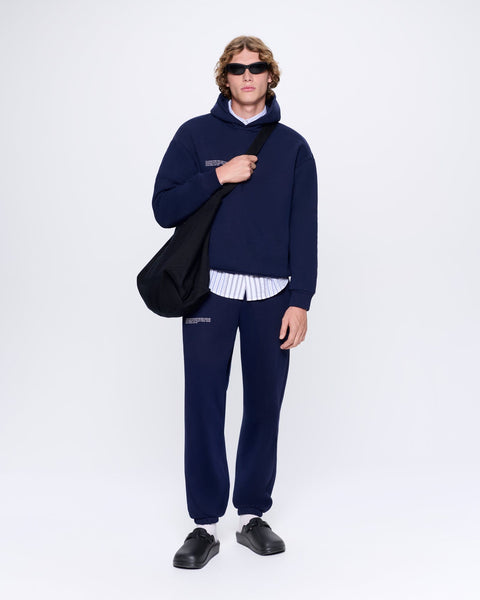 Mens Navy 365 Heavyweight Track Pants | PANGAIA