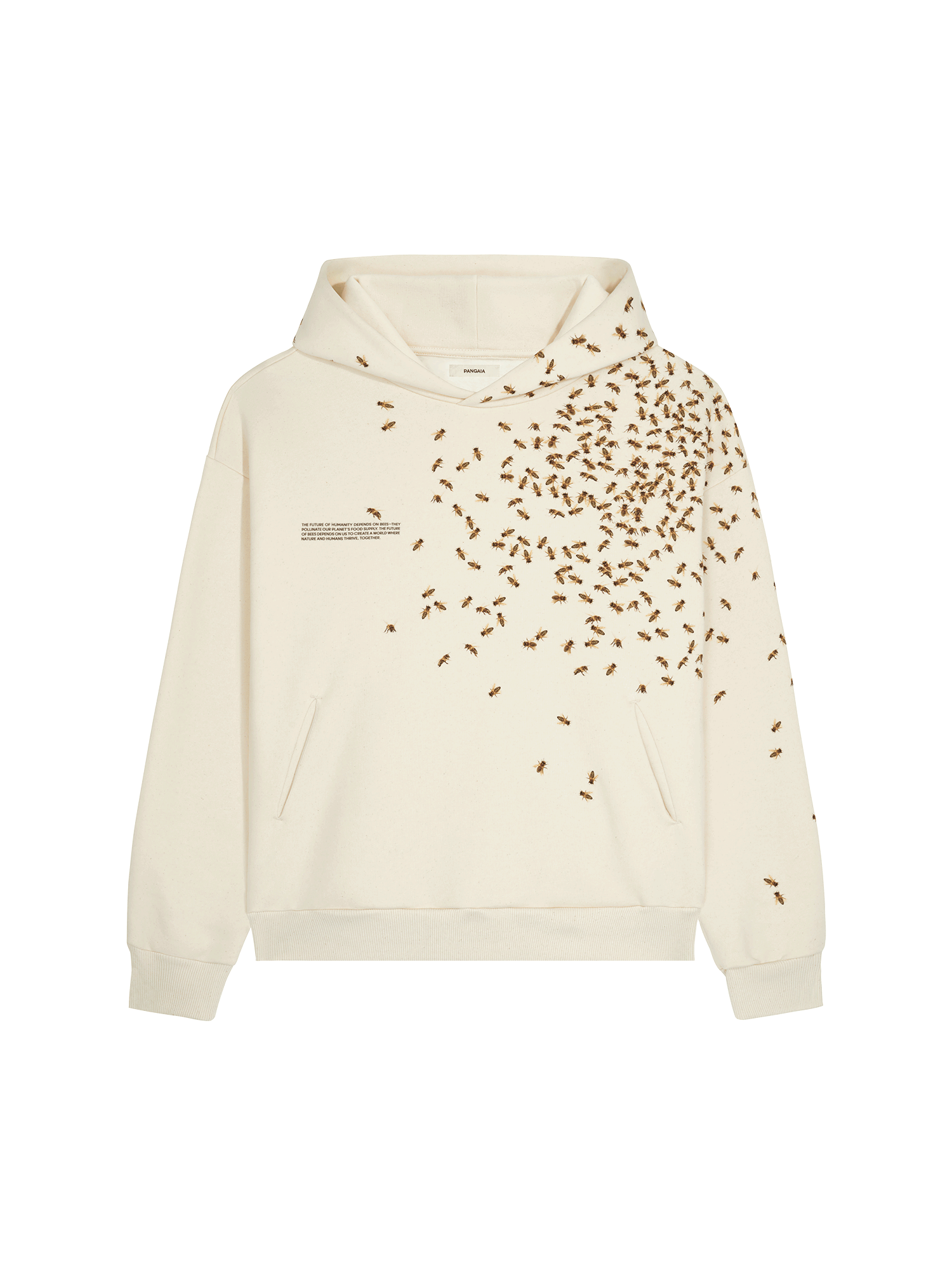 Mens Bee:Wild Hoodie—Undyed