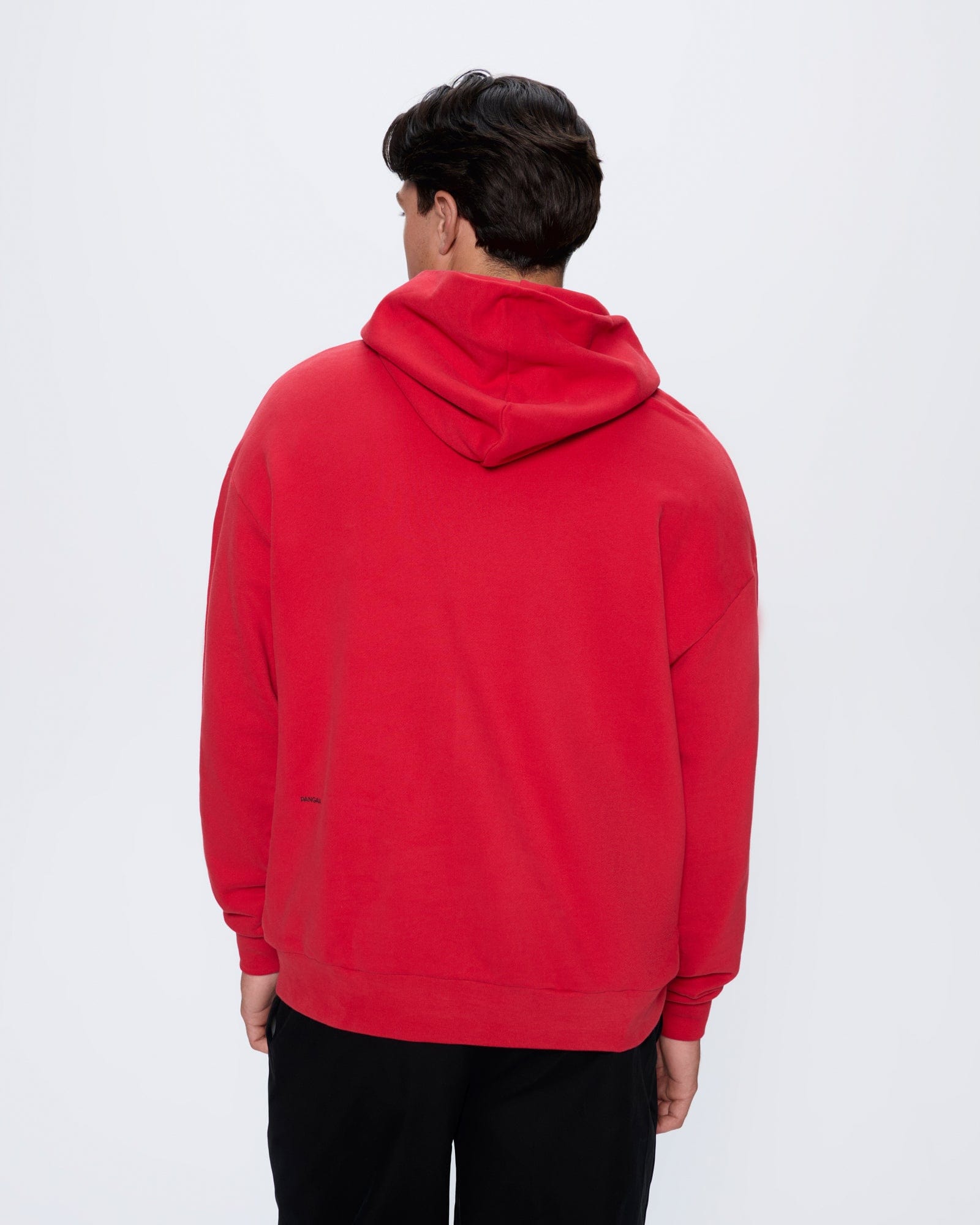 Mens 365 Midweight Hoodie—Goji red