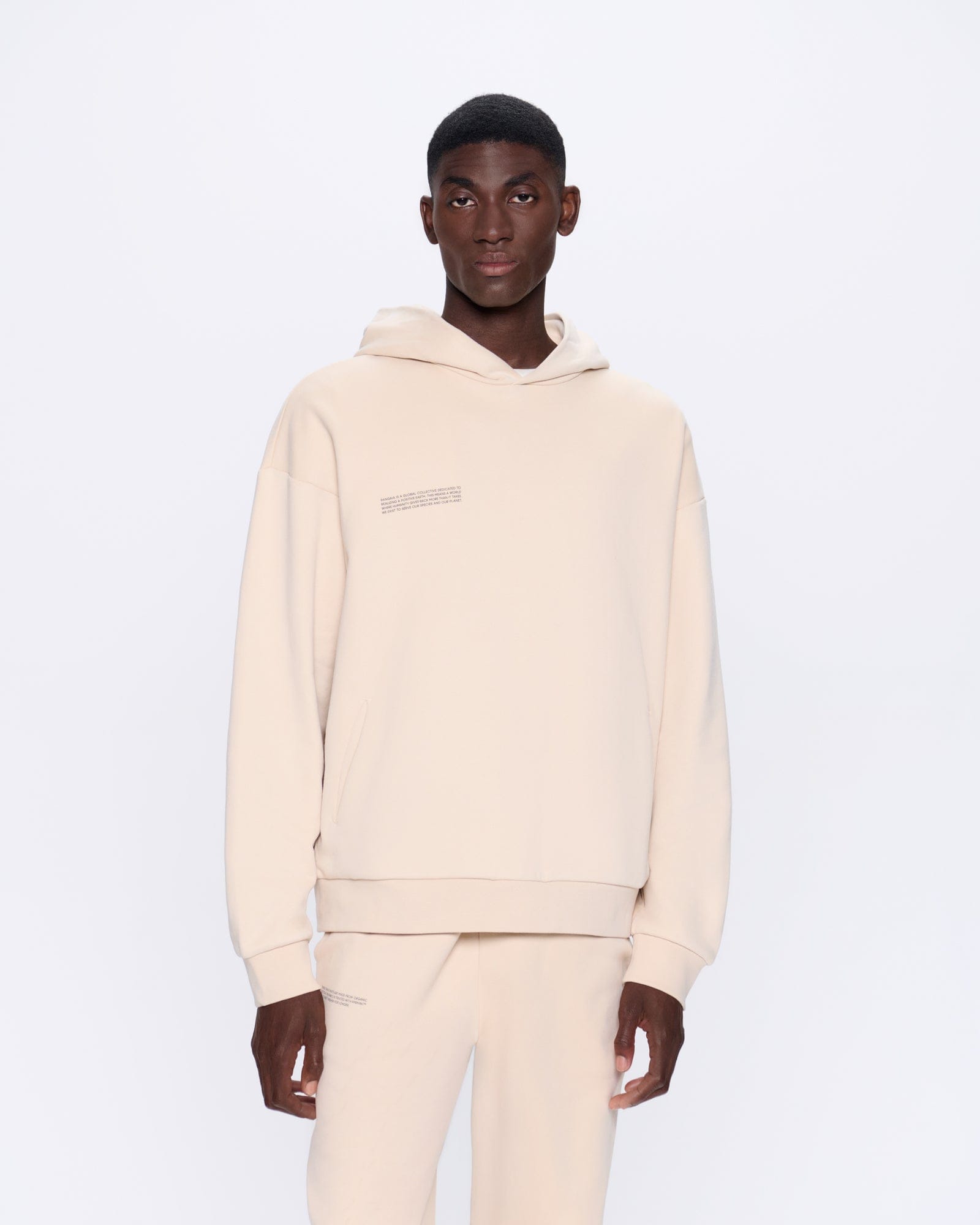 Mens Sand 365 Midweight Hoodie Luxury Hodies PANGAIA