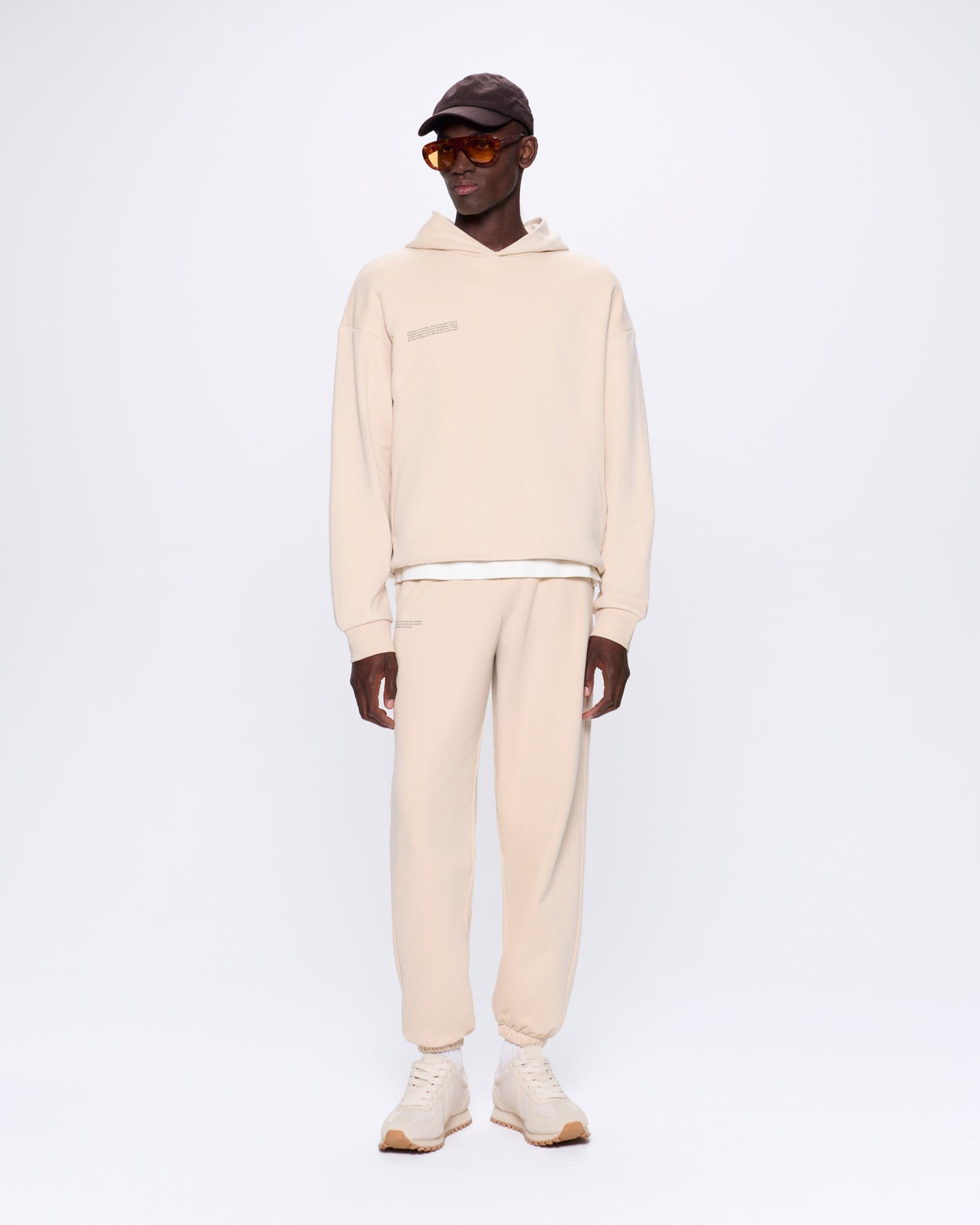 Mens Sand 365 Midweight Hoodie | Luxury Hodies | PANGAIA