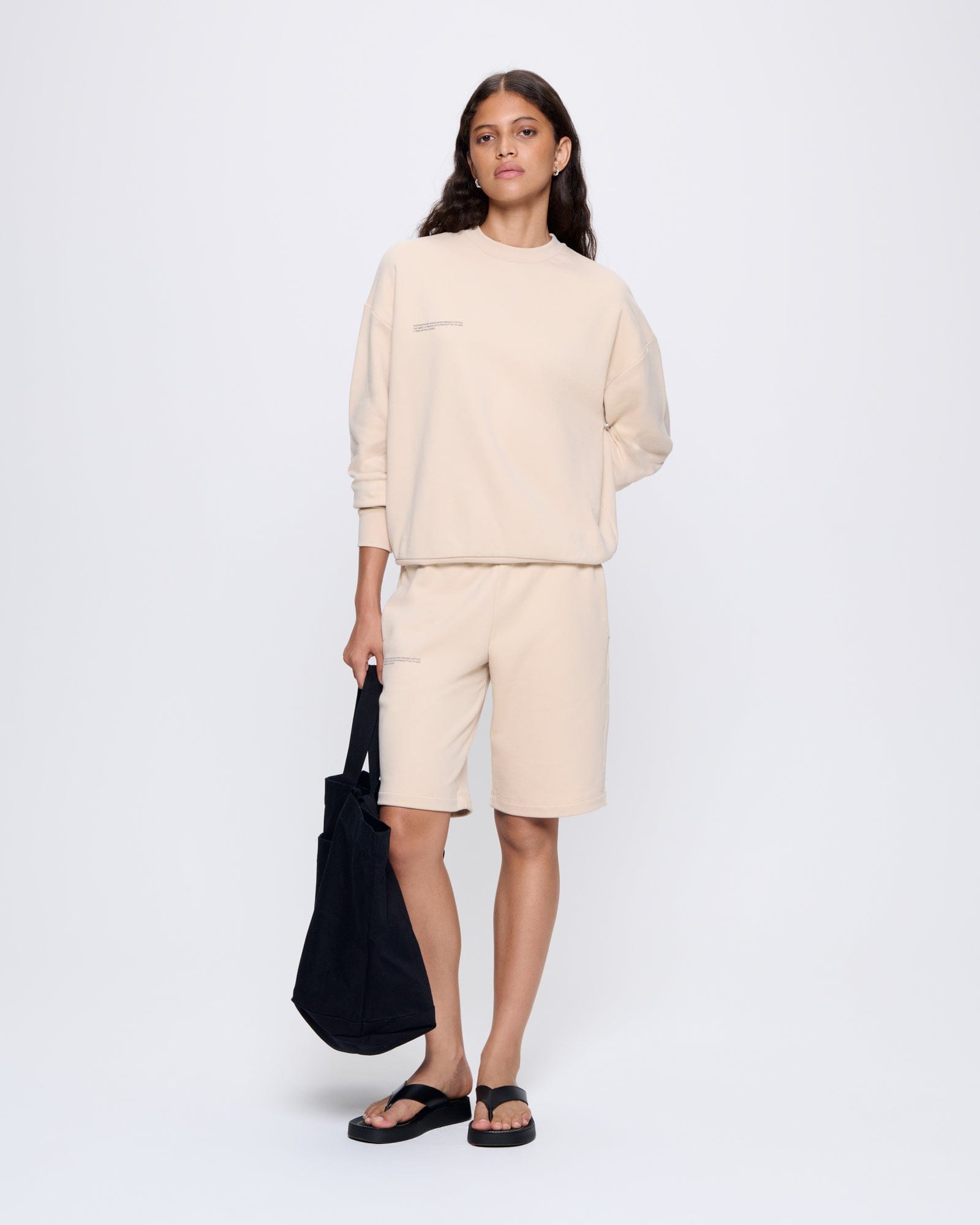 Womens Sand 365 Midweight Long Shorts | PANGAIA