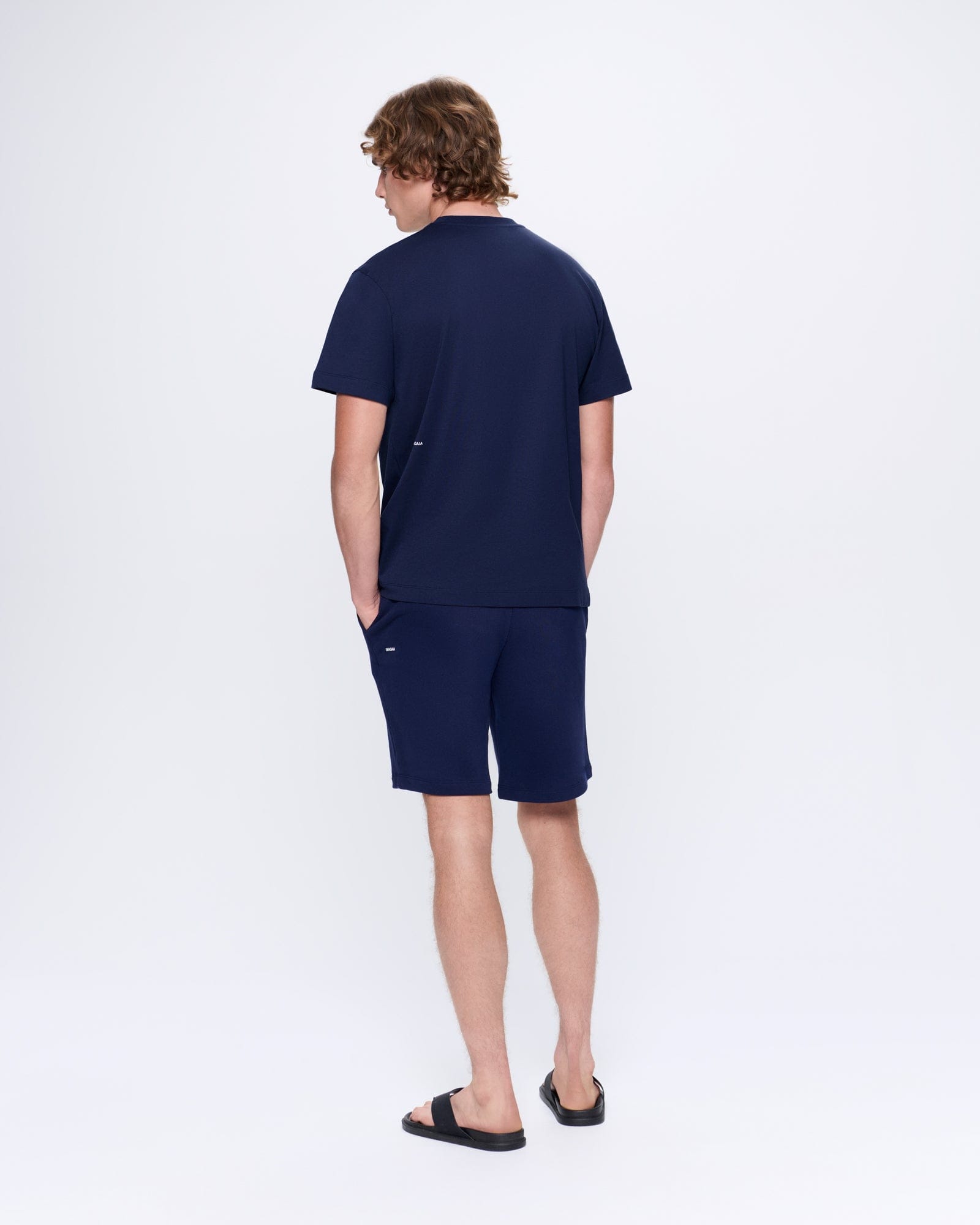 Mens Navy 365 Midweight Long Shorts | PANGAIA