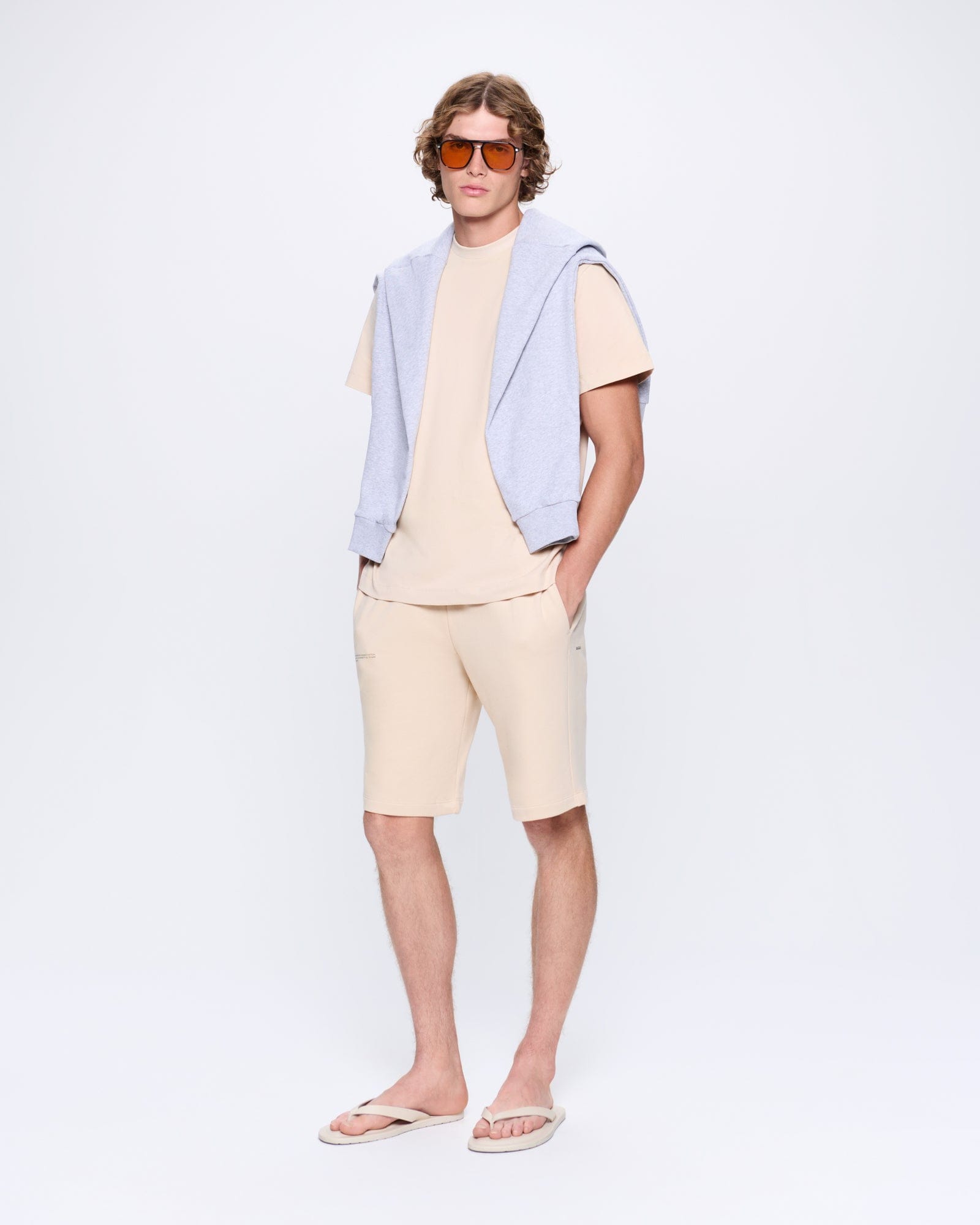 Mens Sand 365 Midweight Long Shorts | PANGAIA