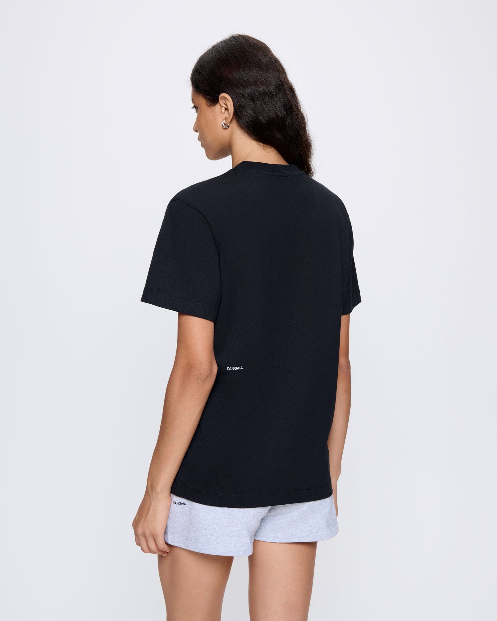 Womens Black 365 Midweight T-shirt | Designer T-Shirts | PANGAIA