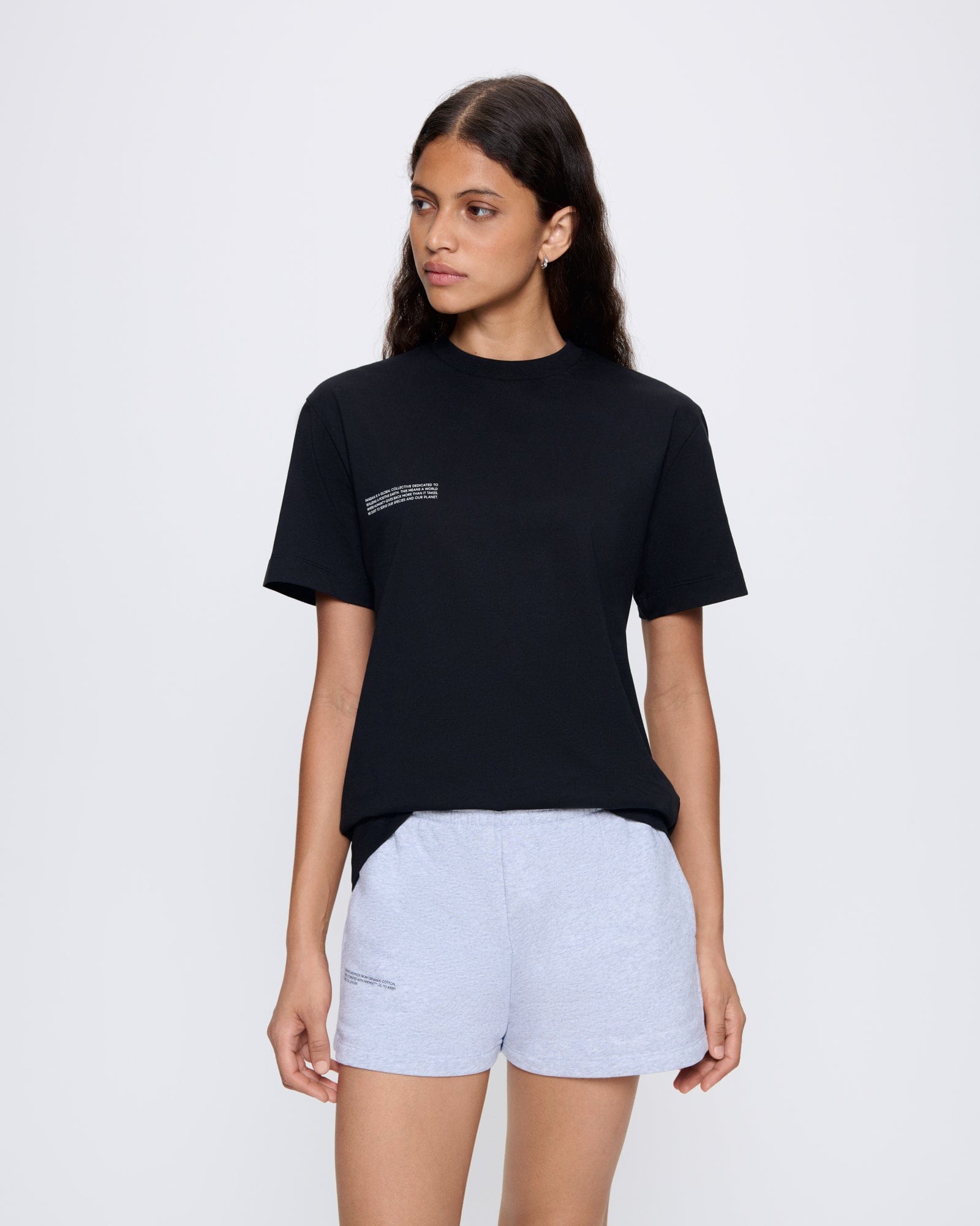 Womens Navy 365 Midweight T-shirt | Luxury T-Shirts | PANGAIA