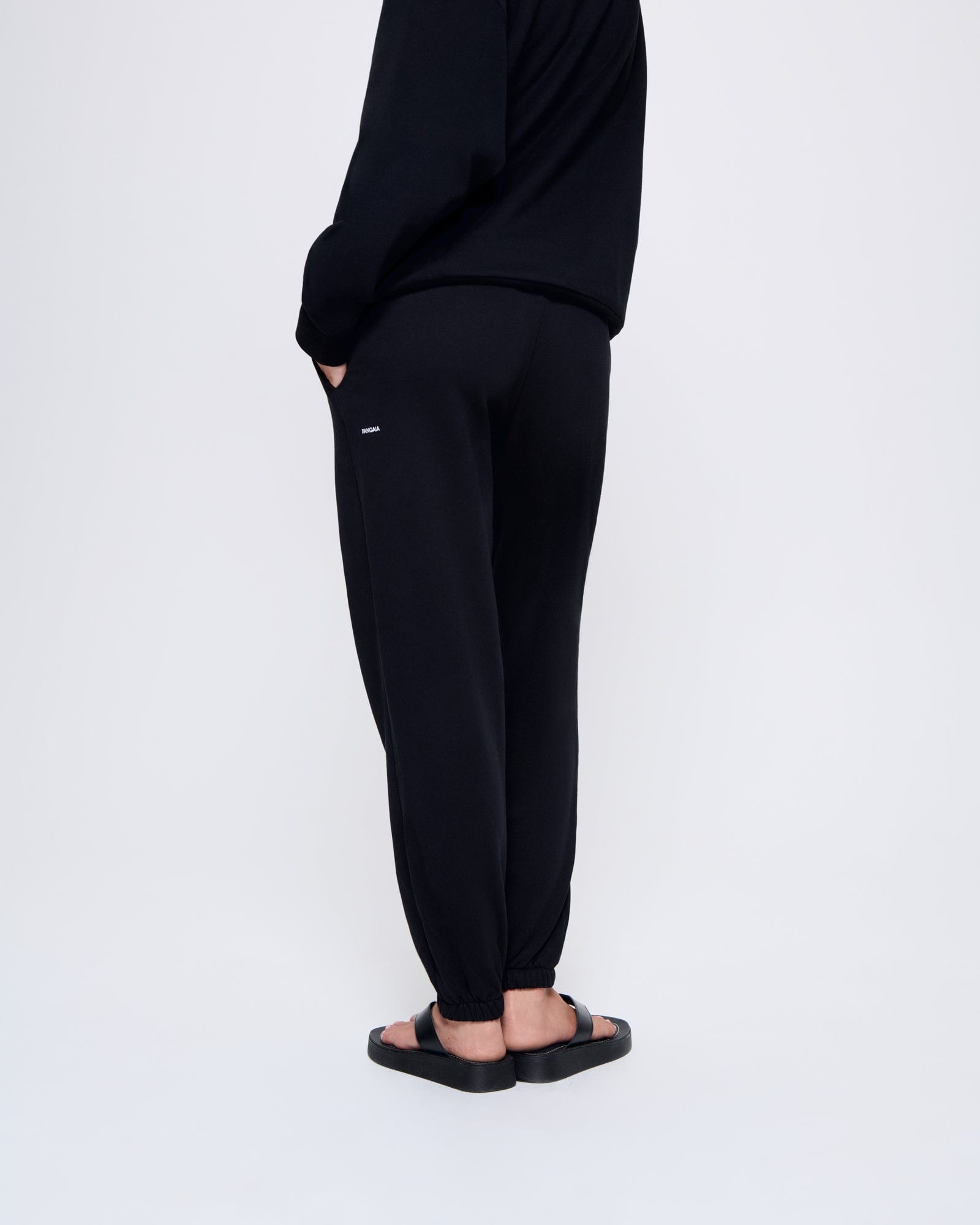 Womens Black 365 Midweight Track Pants | PANGAIA