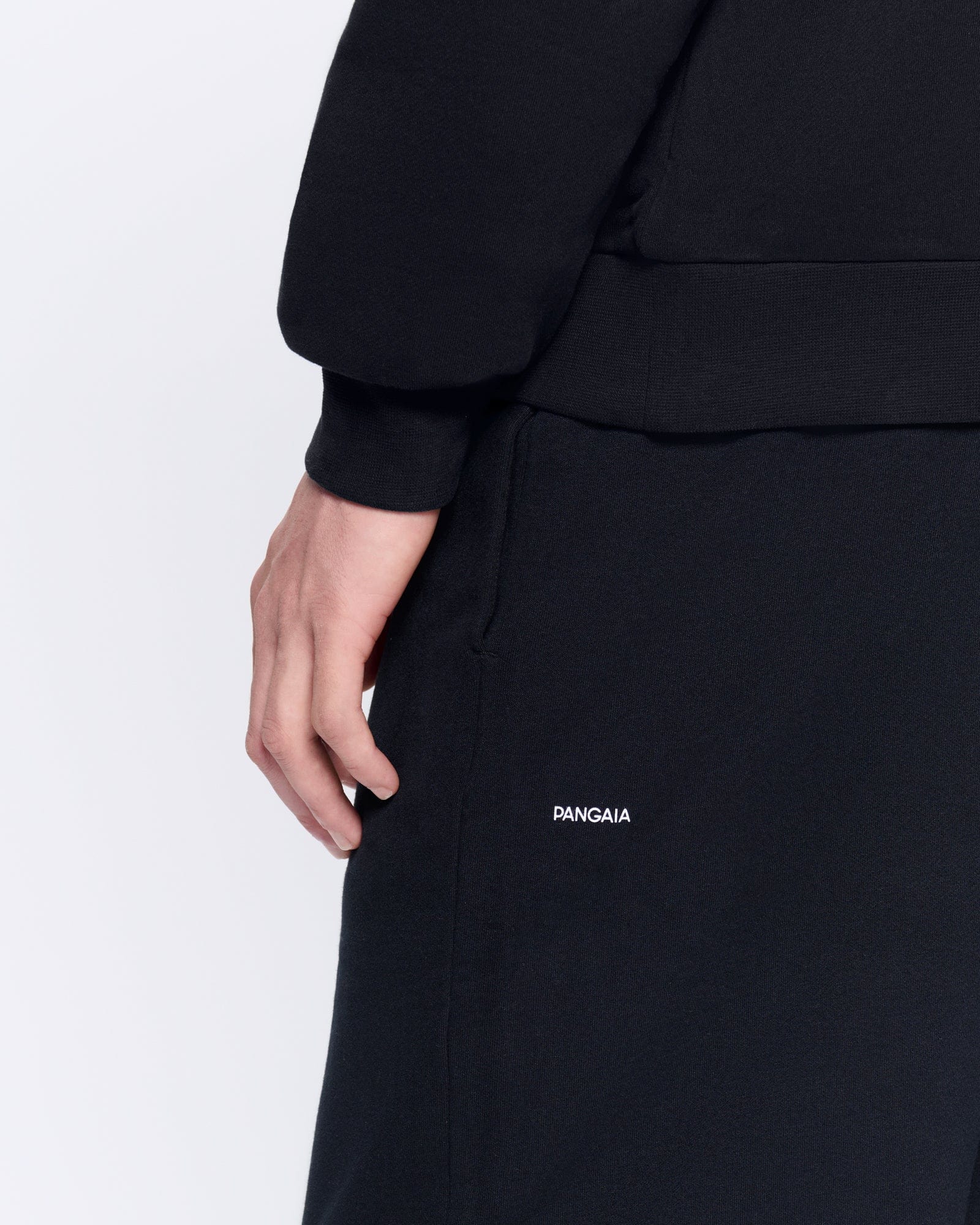 Mens Black 365 Midweight Track Pants | PANGAIA
