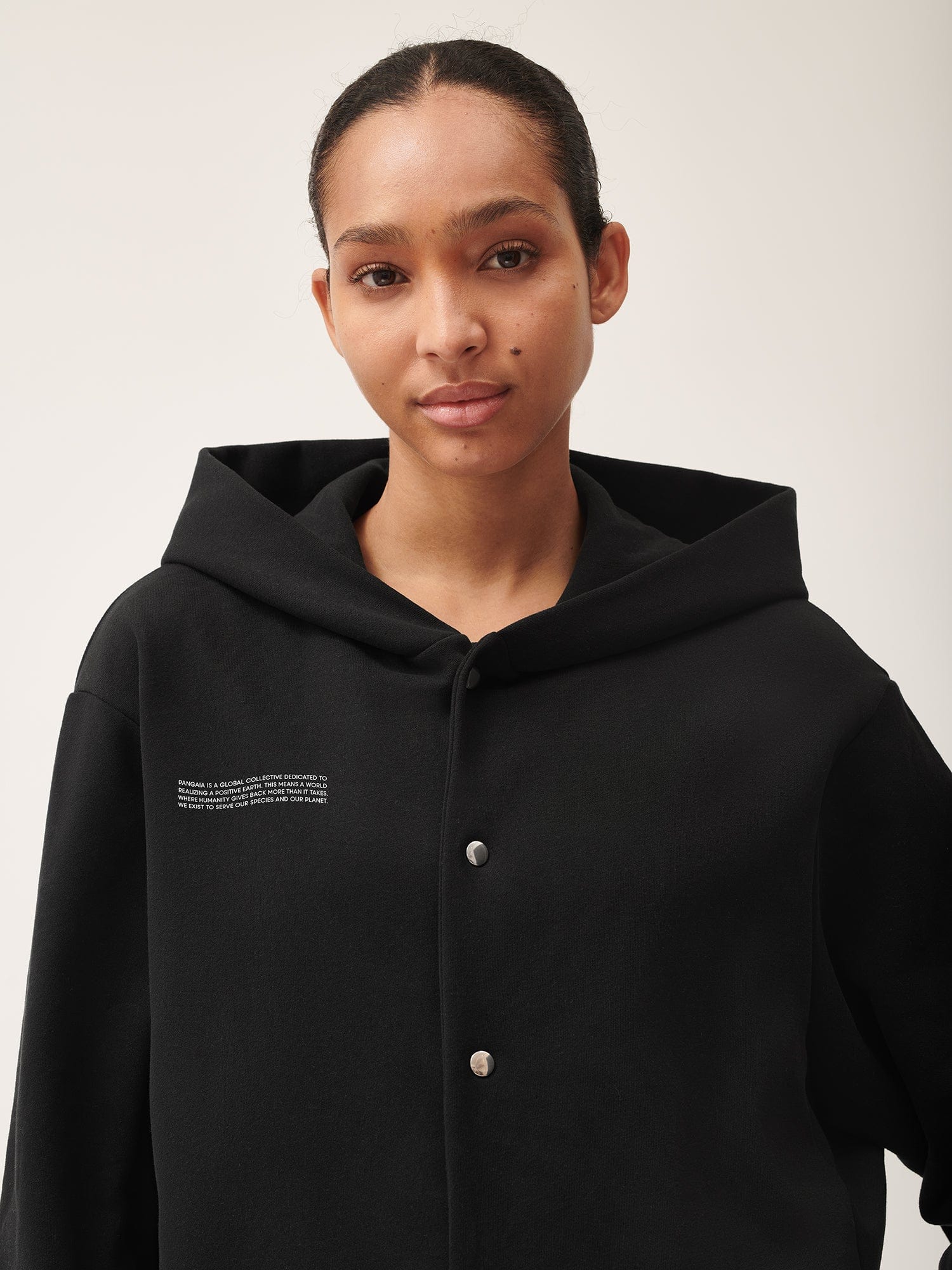 Snap discount button hoodie