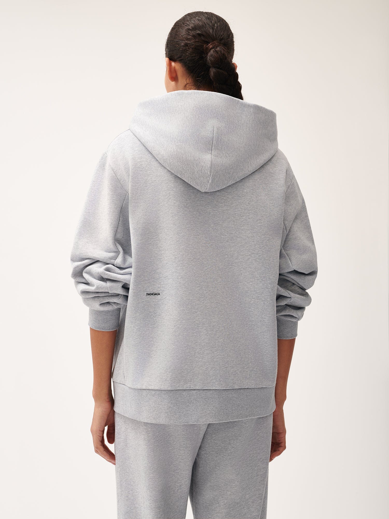Grey 365 Midweight Snap Button Hoodie Pangaia