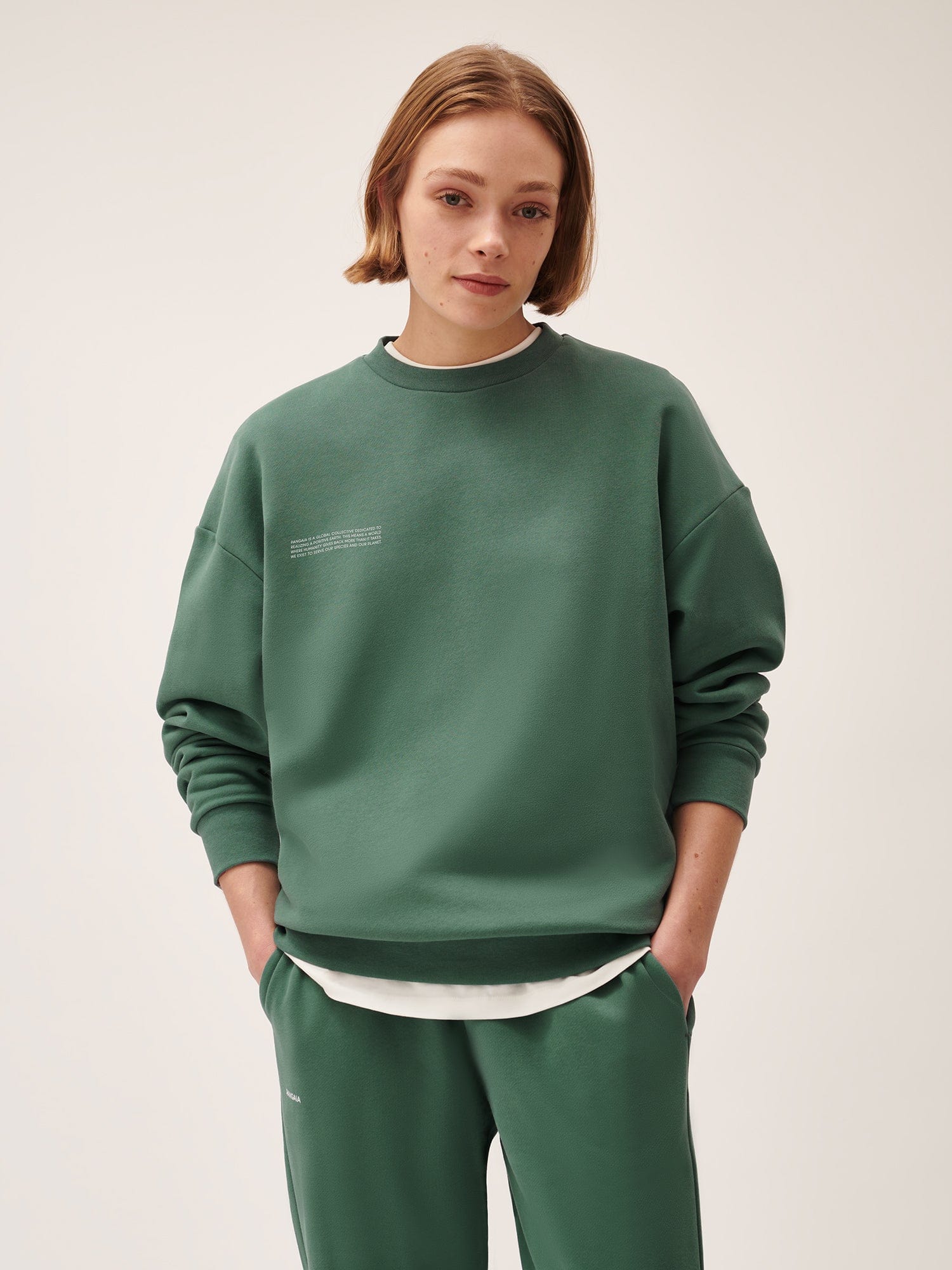 365 Midweight Sweatshirt Forest Green Pangaia