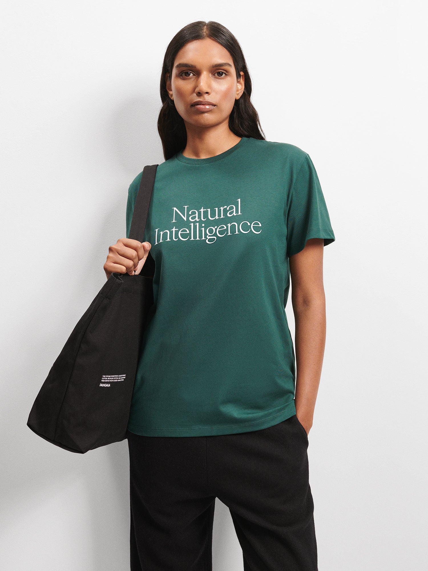 365 Natural - T-shirt Green Foliage - Pangaia Intelligence