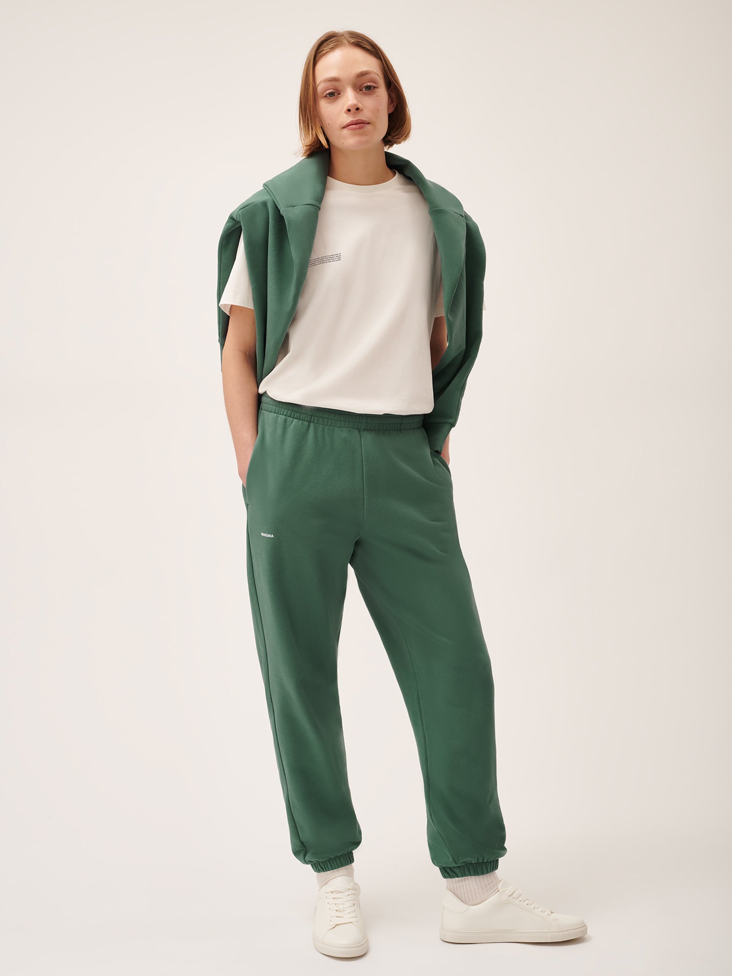 365 Midweight Track Pants - Forest Green - Pangaia