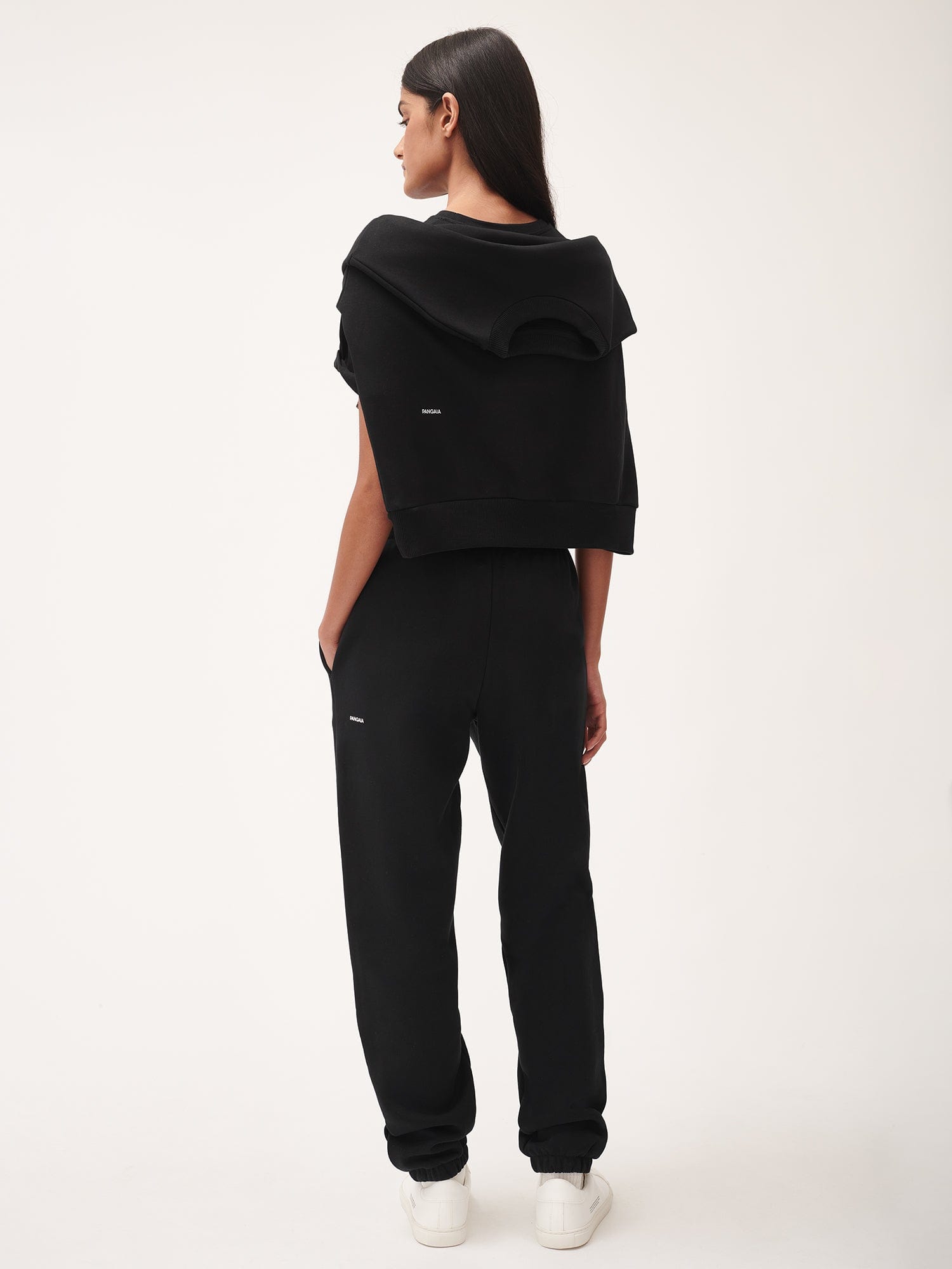 Womens Black 365 Heavyweight Track Pants | PANGAIA