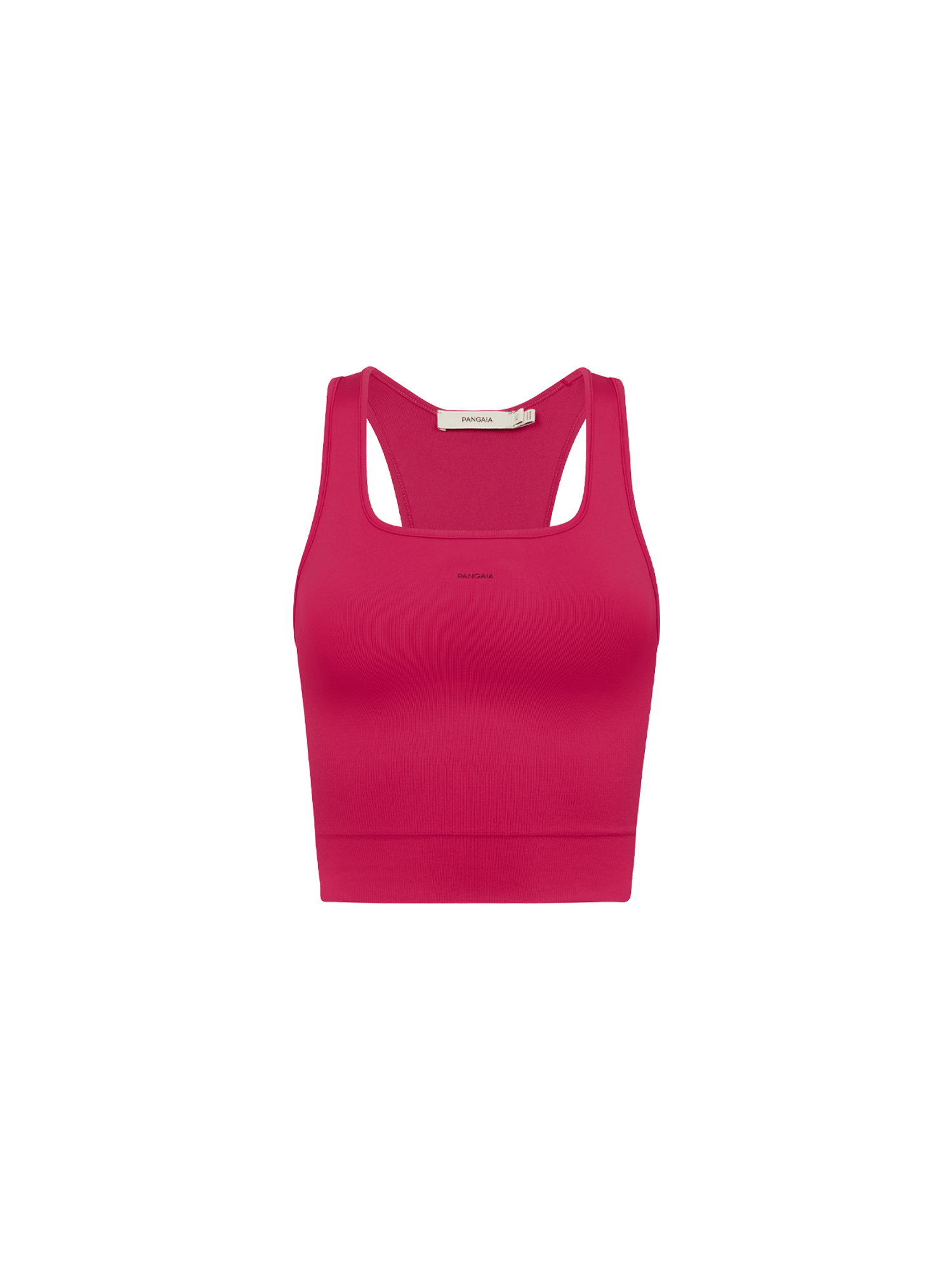 Womens 99% Bio-Based Compressive Ribbed Tank Top—Acai Pink