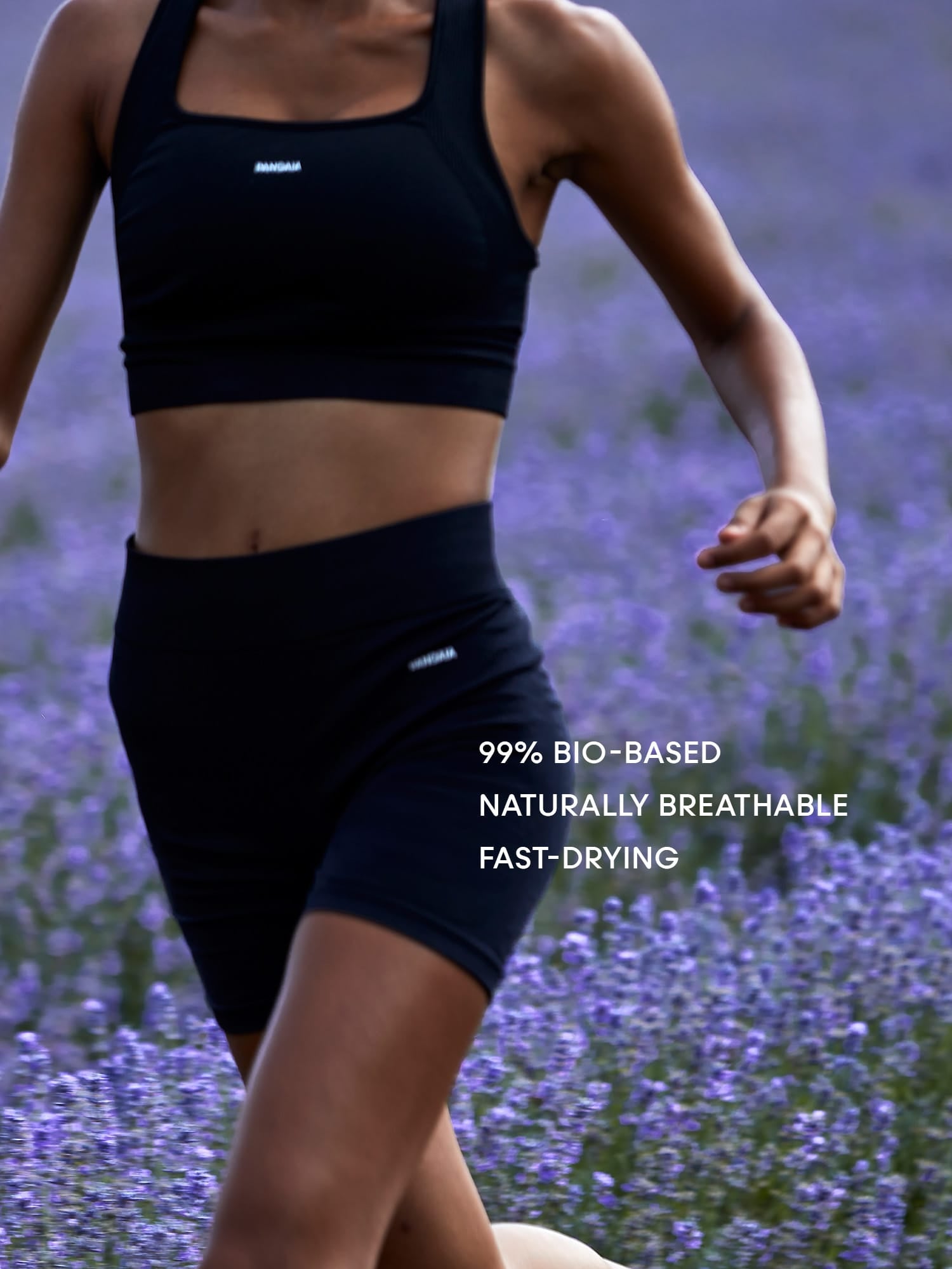 Womens Bio-Based Cycle Shorts—Black