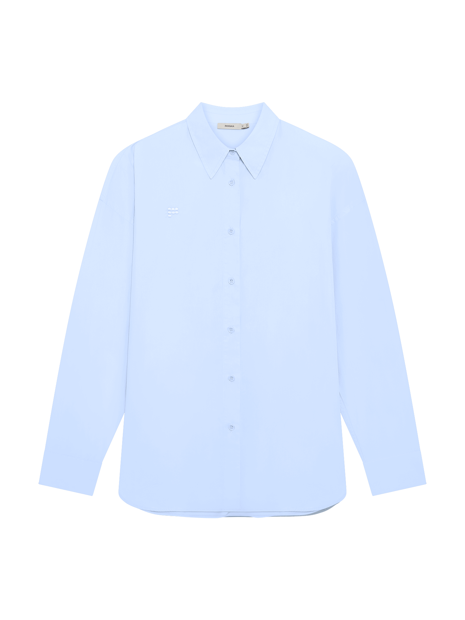 Womens Cotton Overshirt—Wildflower Blue