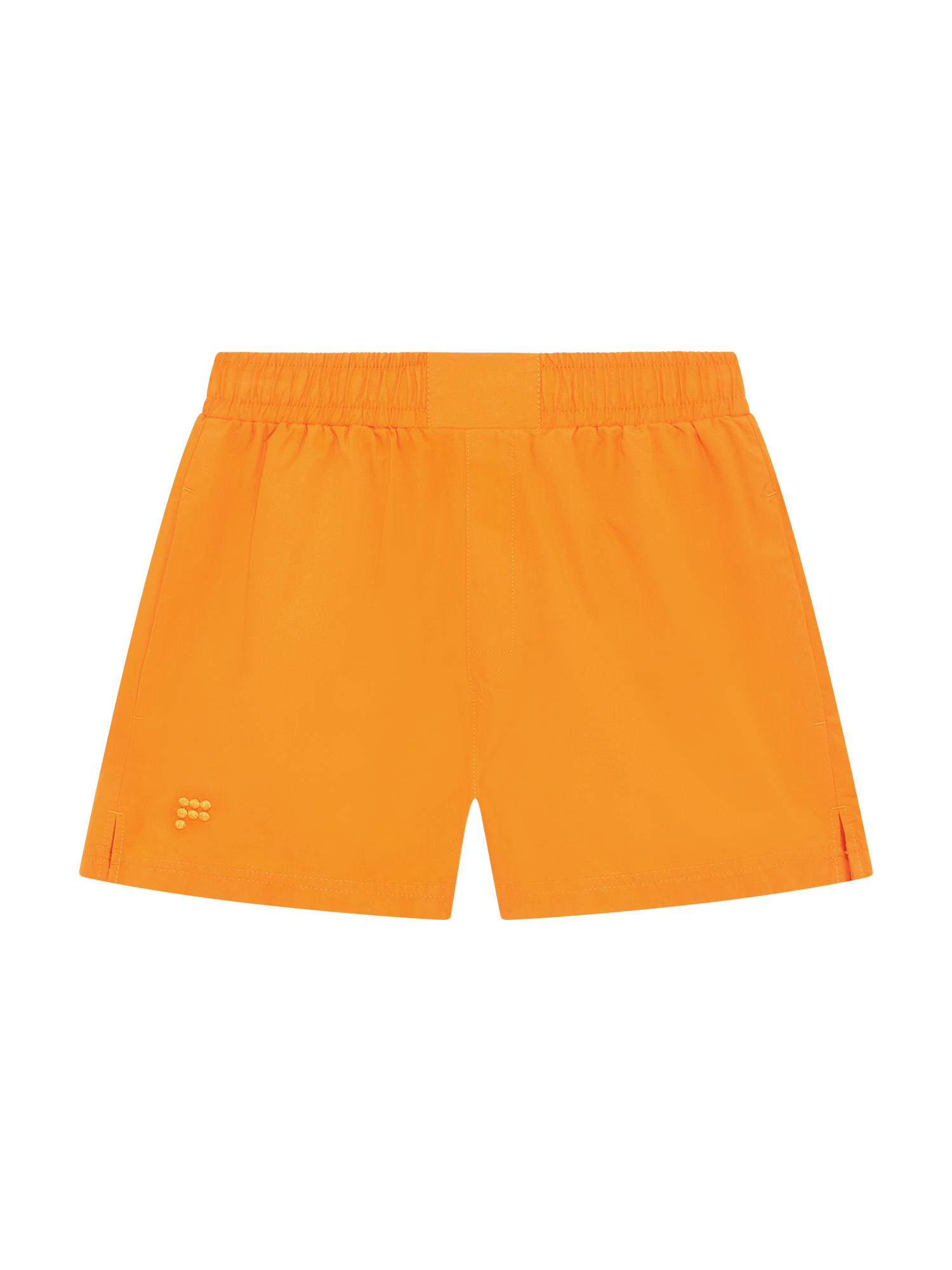 Womens Cotton Shorts—Saffron Orange