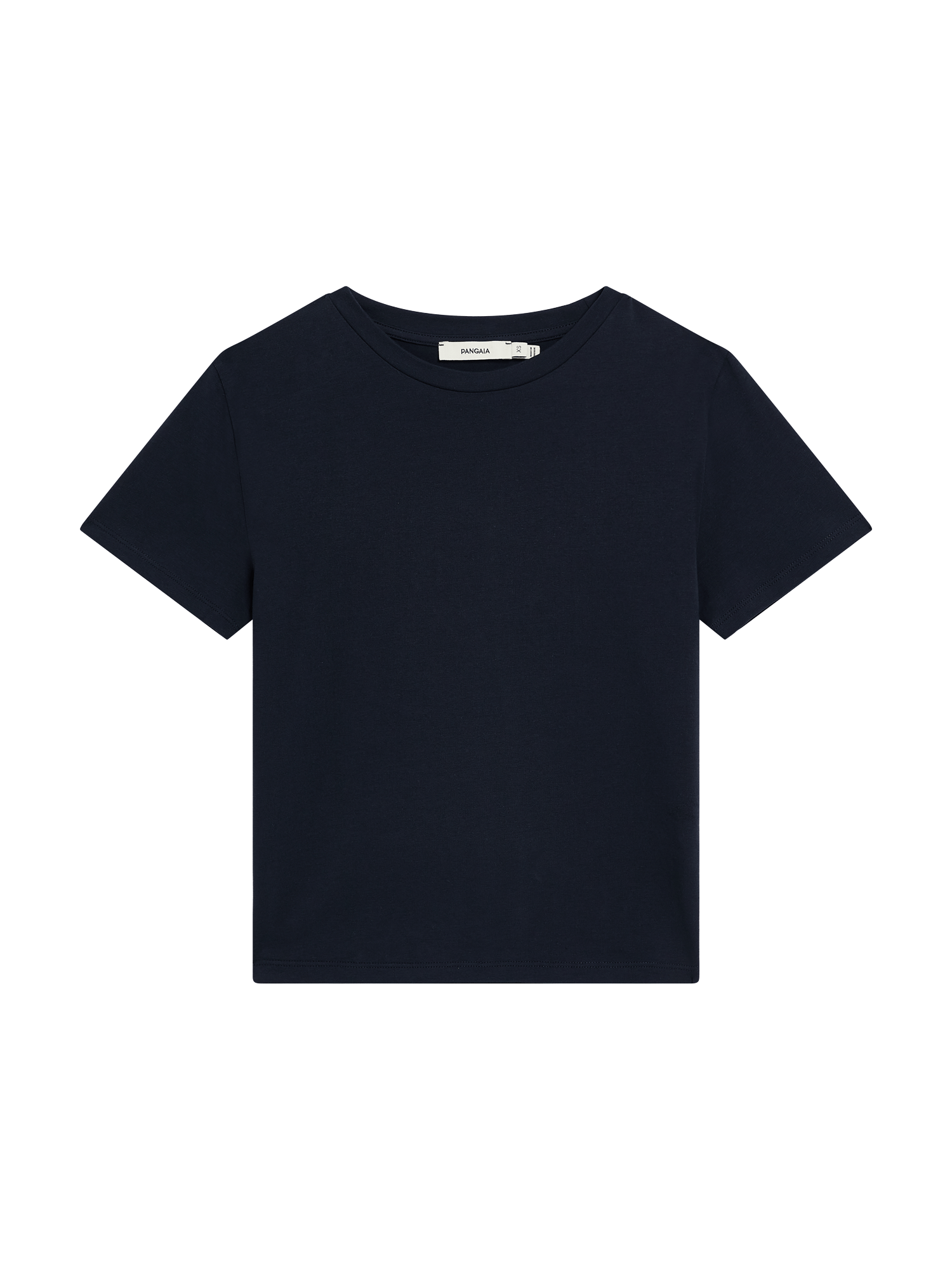 Womens Cotton-Stretch Slim T-Shirt—Midnight Navy