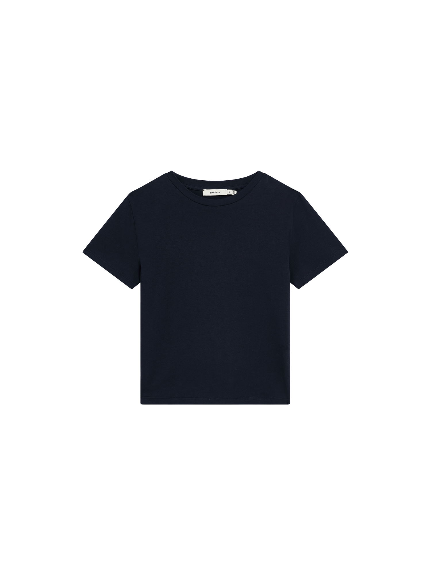 Womens Cotton-Stretch Slim T-Shirt—Smoked Black