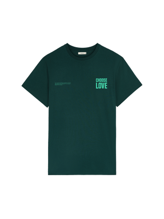 Choose Love Midweight T Shirt foliage green