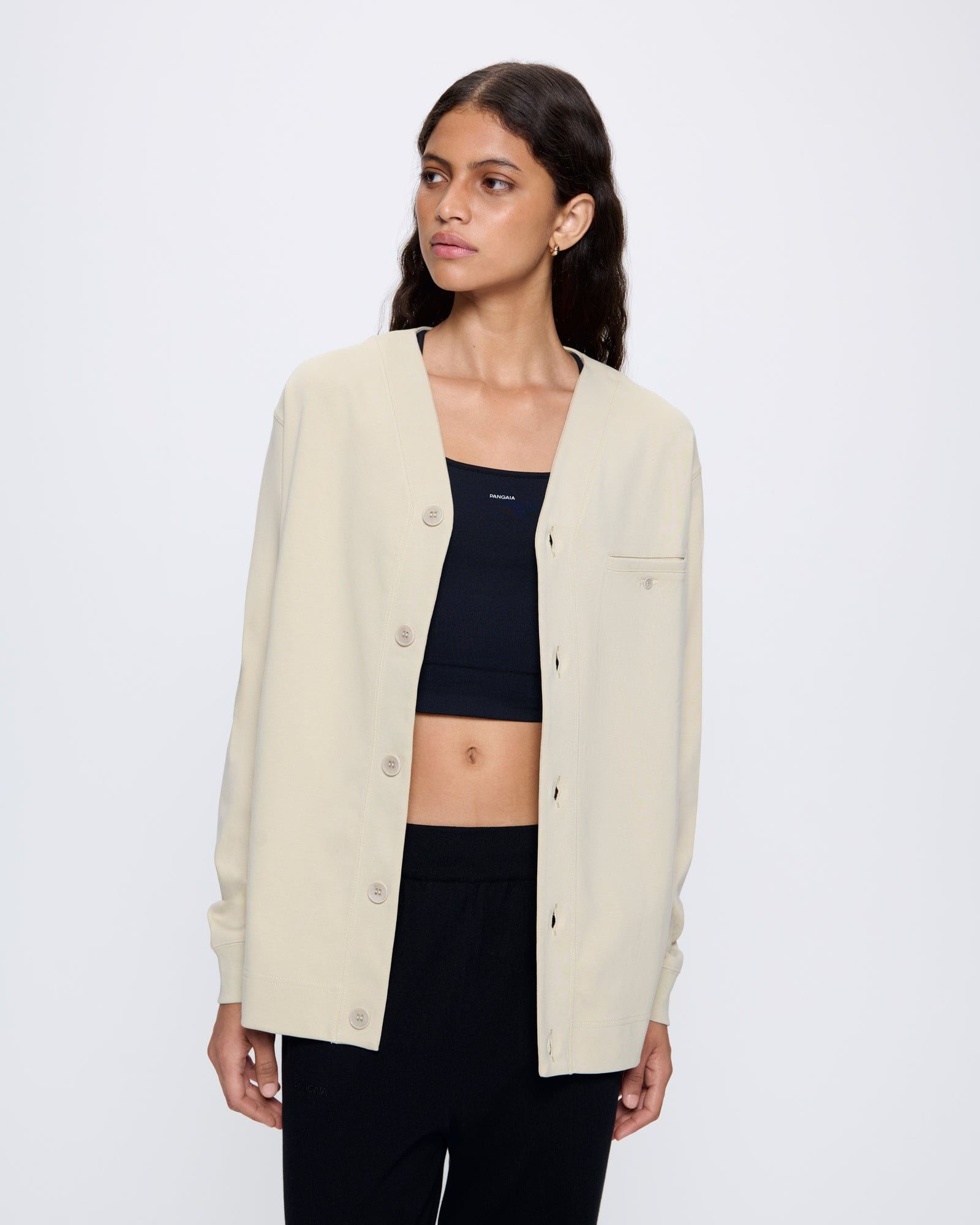 Womens DNA Double Jersey Liner Jacket—maitake beige