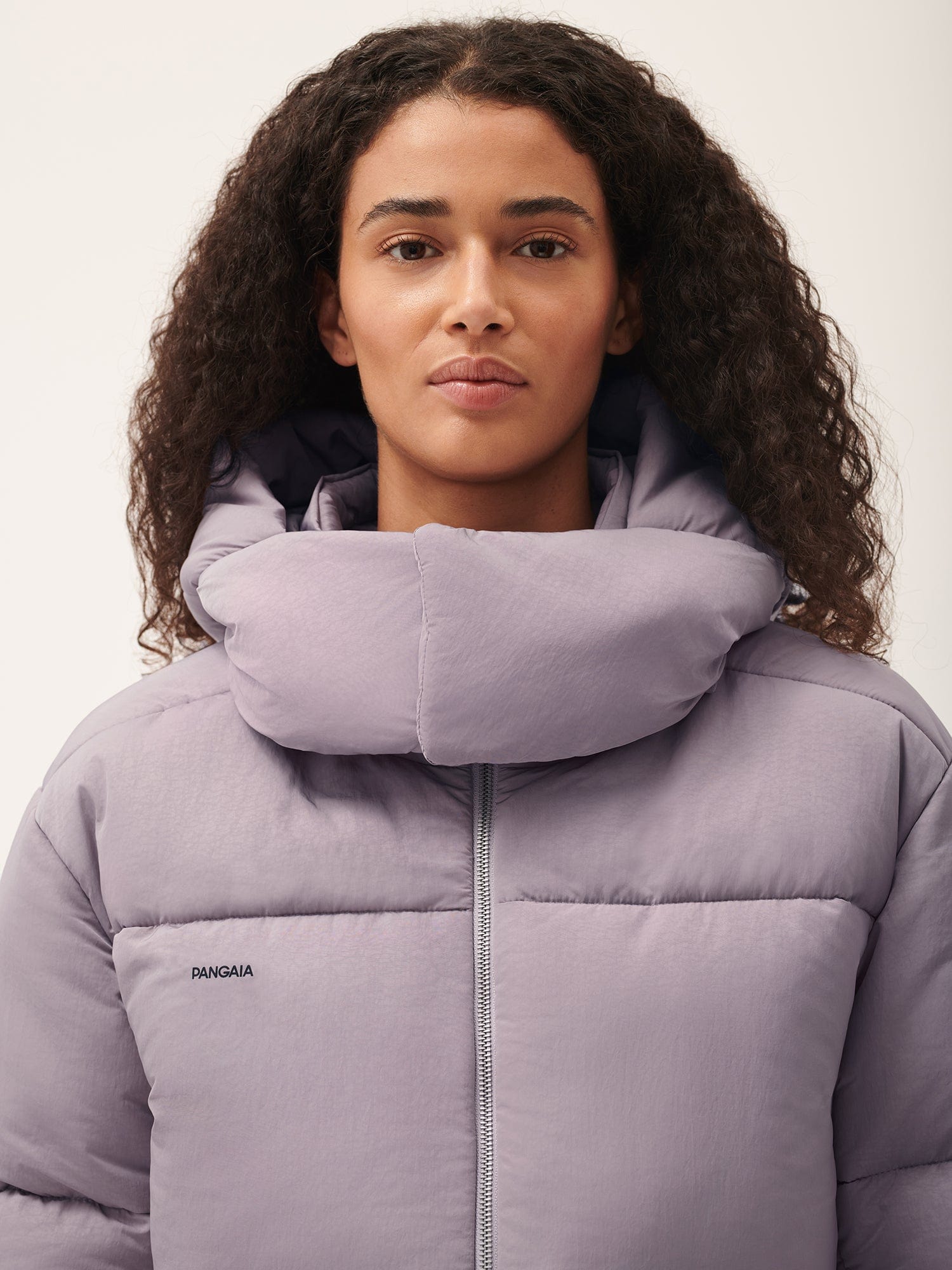 Purple cropped puffer jacket online