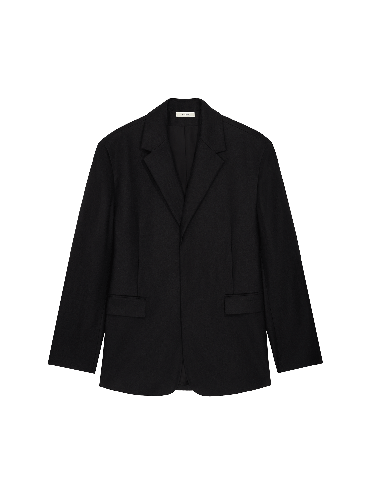 Womens Black Dna Fruit Fiber Oversized Blazer PANGAIA