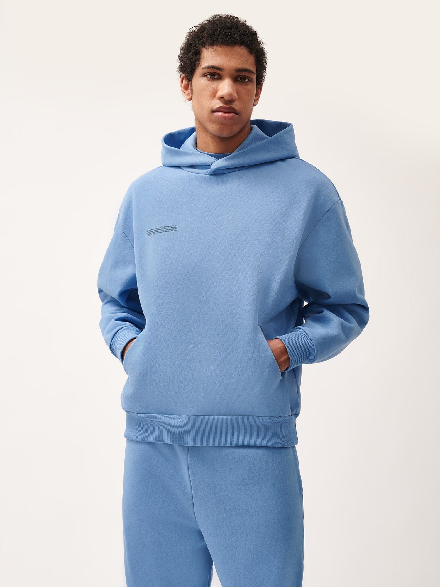 Mens Blue DNA Hoodie | Designer Hoodies | PANGAIA