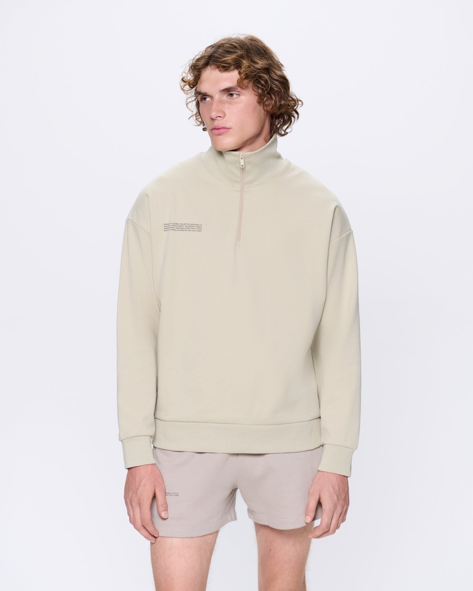 DNA_POLO_NECK_SWEATSHIRT_MEITAKE_BEIGE_MENS_FRONT