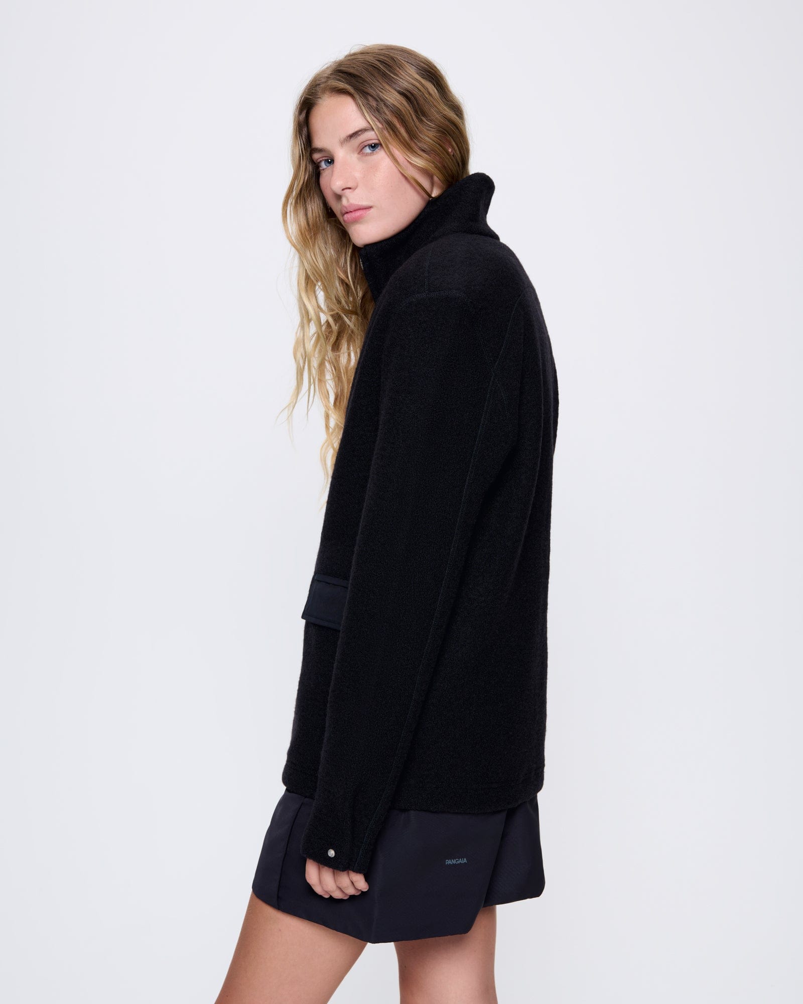 Womens DNA Utility Wool Jacket—black