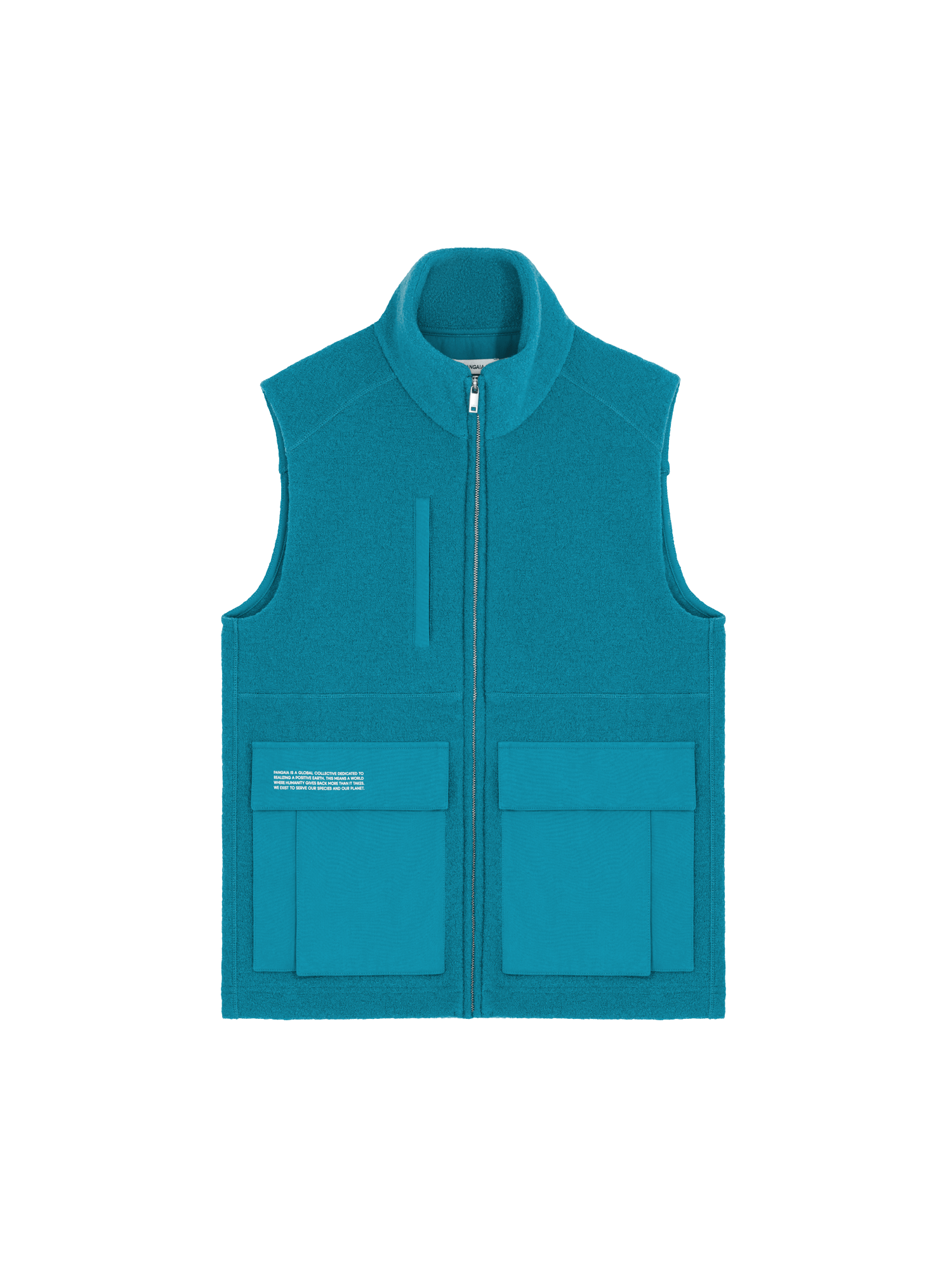 Womens DNA Utility Wool Gilet—scarab teal
