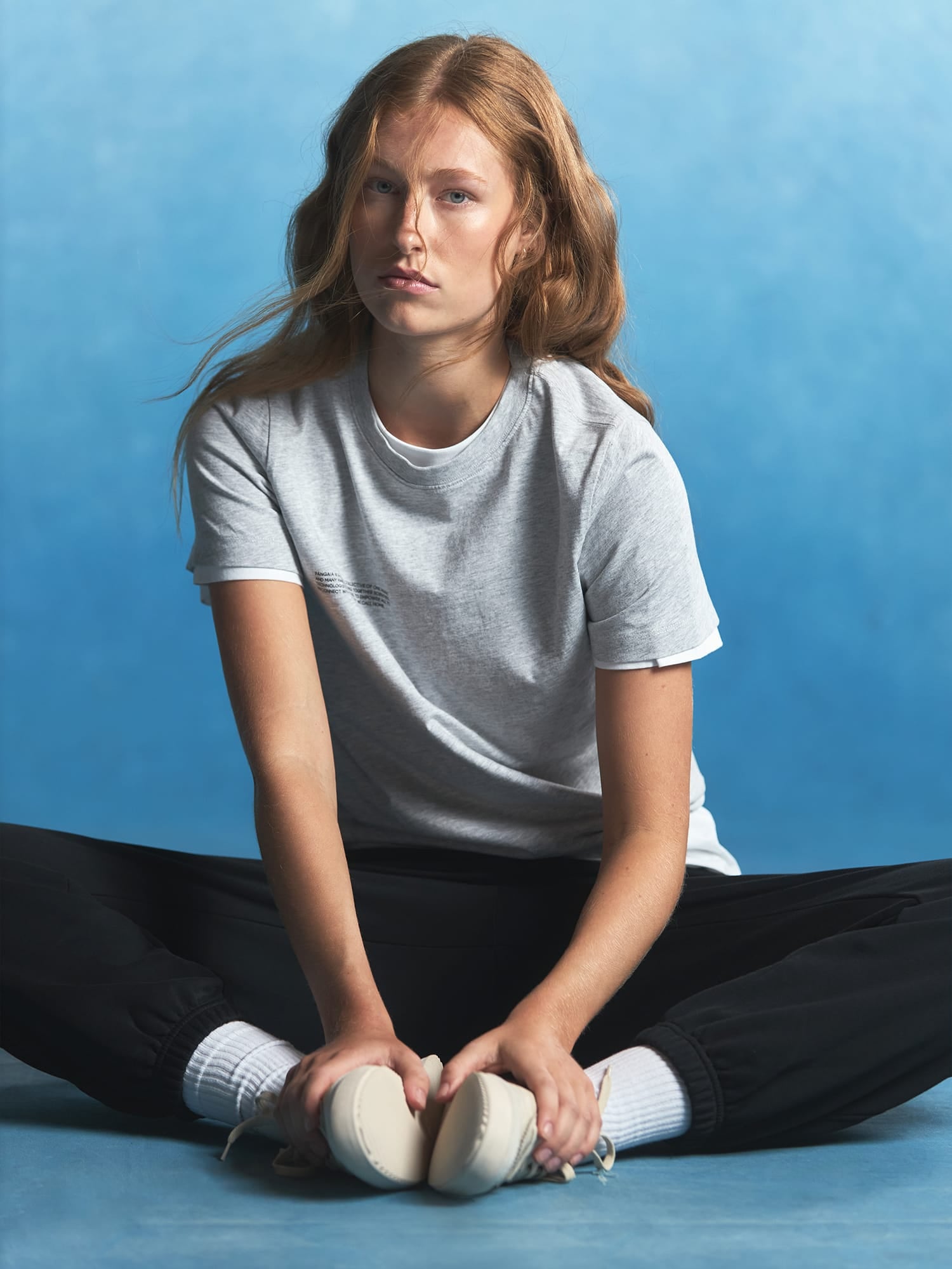 Womens Midweight T-Shirt—Grey Marl