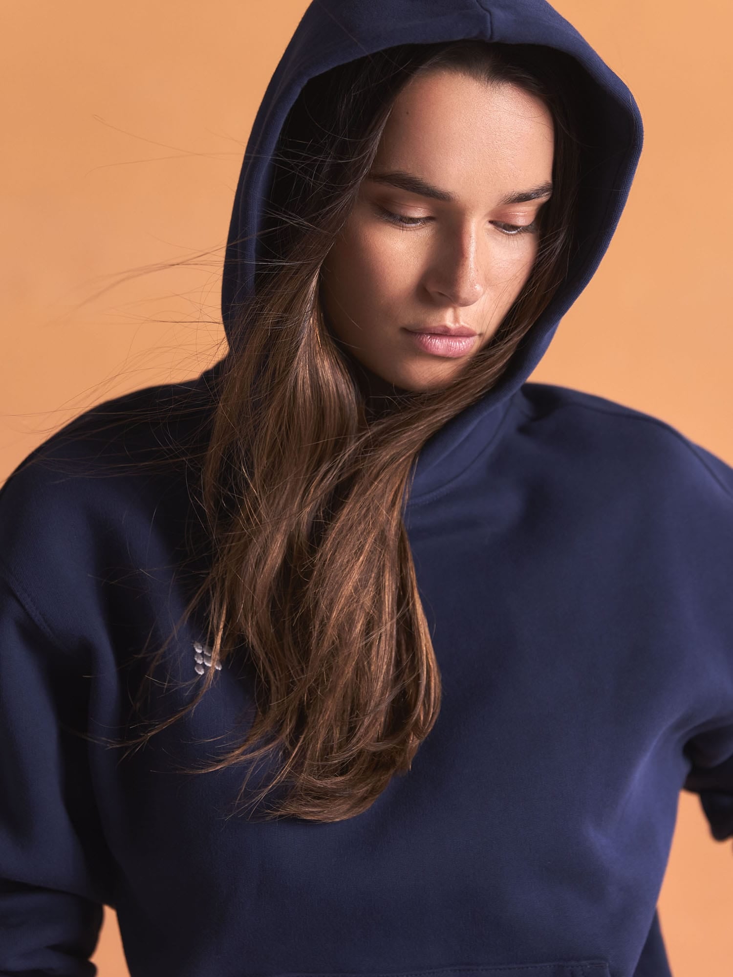 Womens Heavyweight Hoodie—Ocean Navy