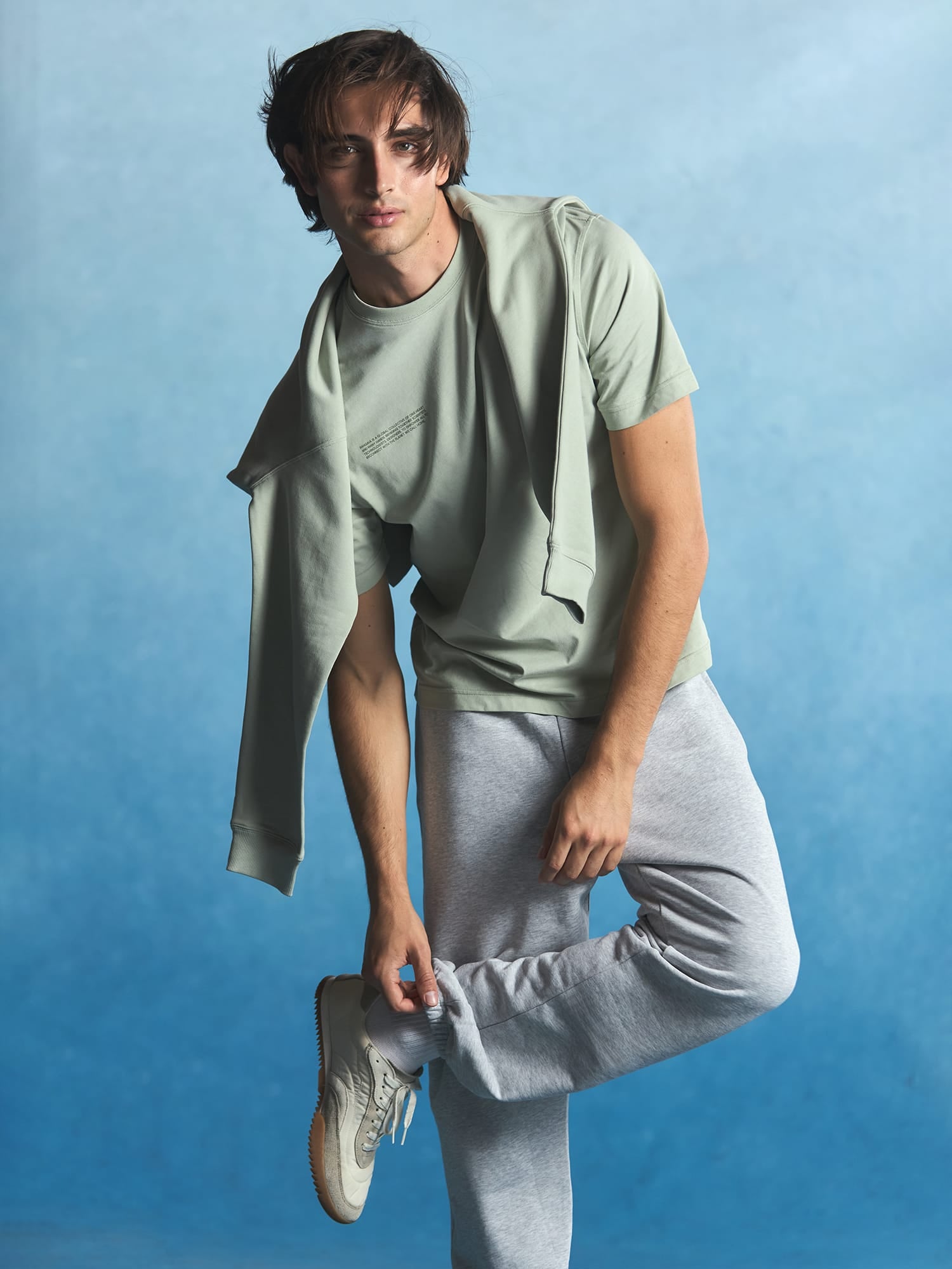 Mens Midweight T-Shirt—Iron Fade