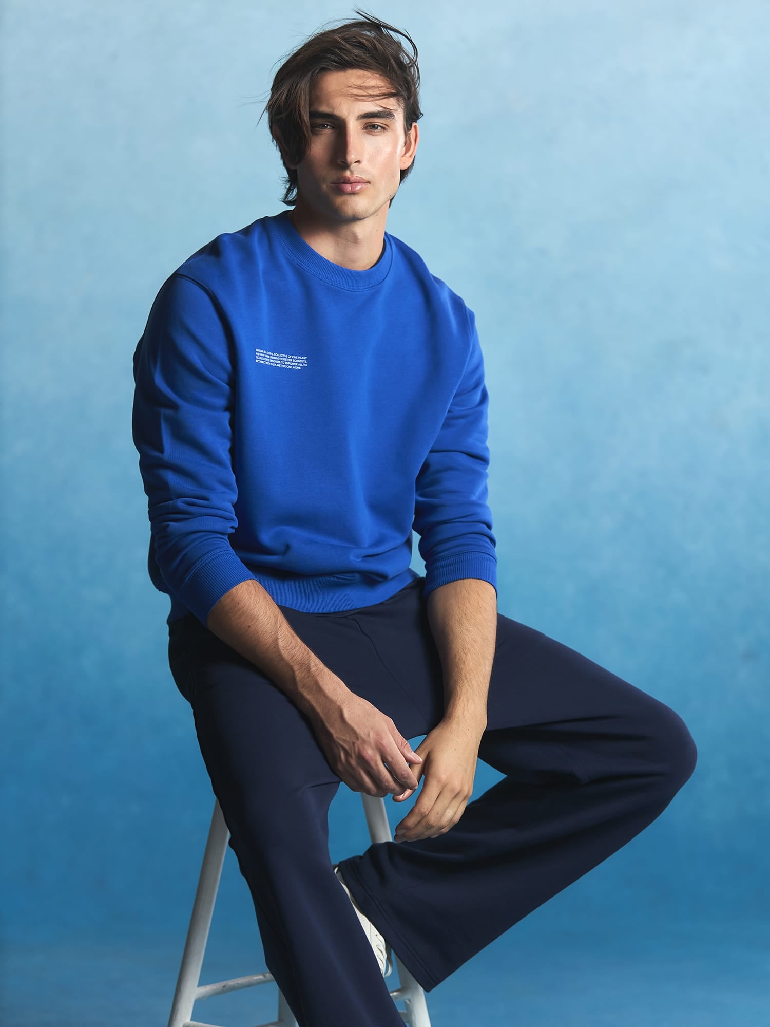 Mens Midweight Sweatshirt—Gaia Blue