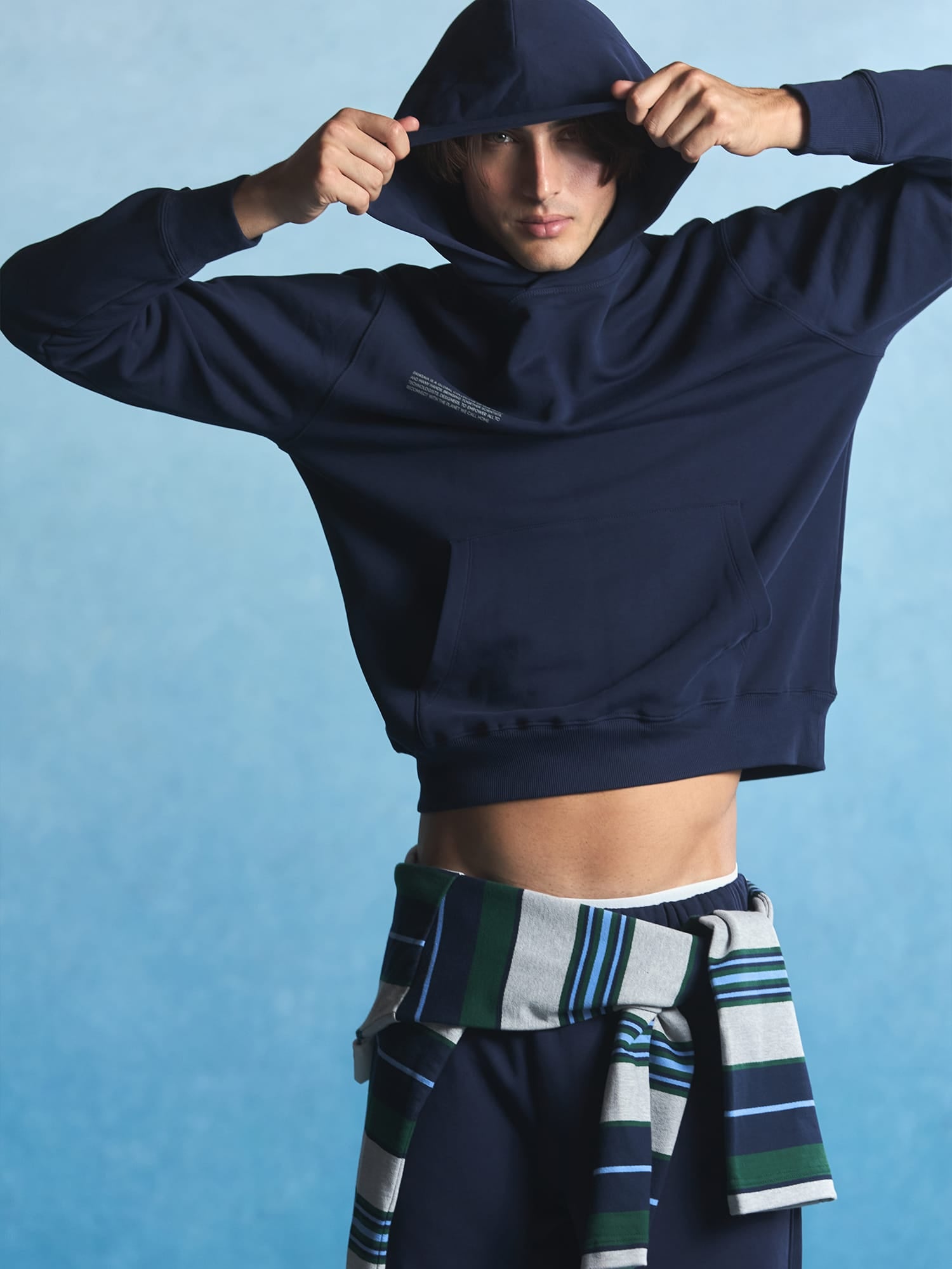 Mens Midweight Hoodie—Ocean Navy