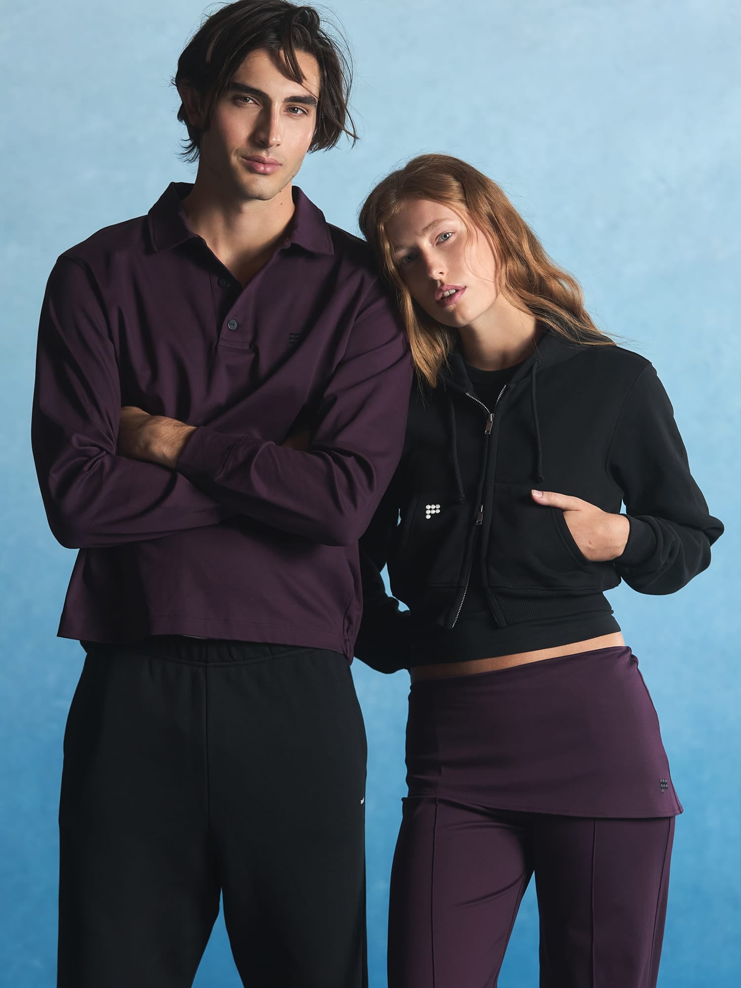 Womens Heavyweight Cropped Hoodie—Black
