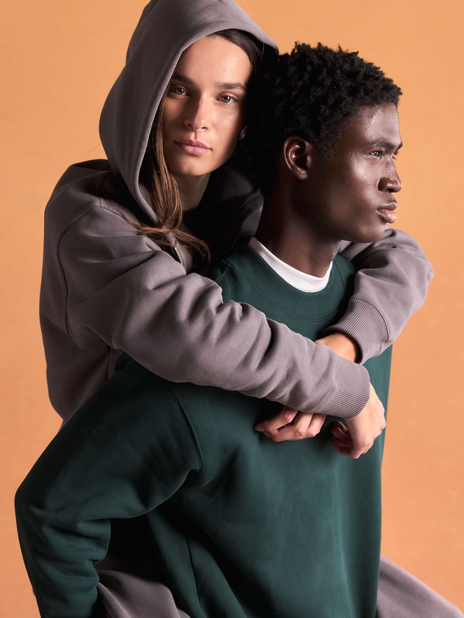 Womens Heavyweight Hoodie—Slate Escape