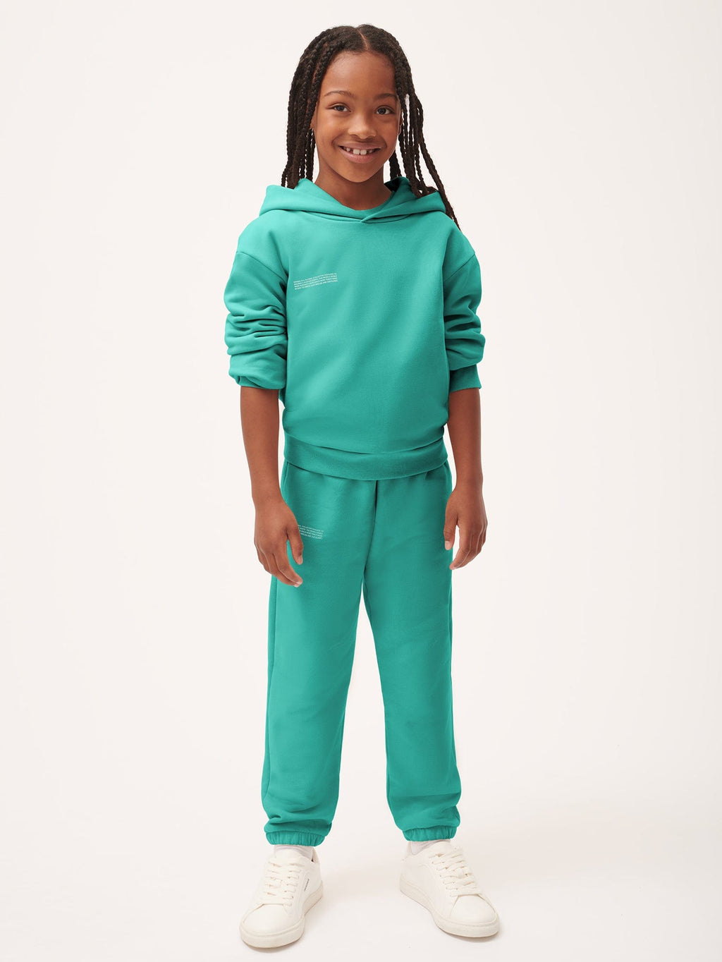 PANGAIA Kids 365 Midweight Track Pants in Green