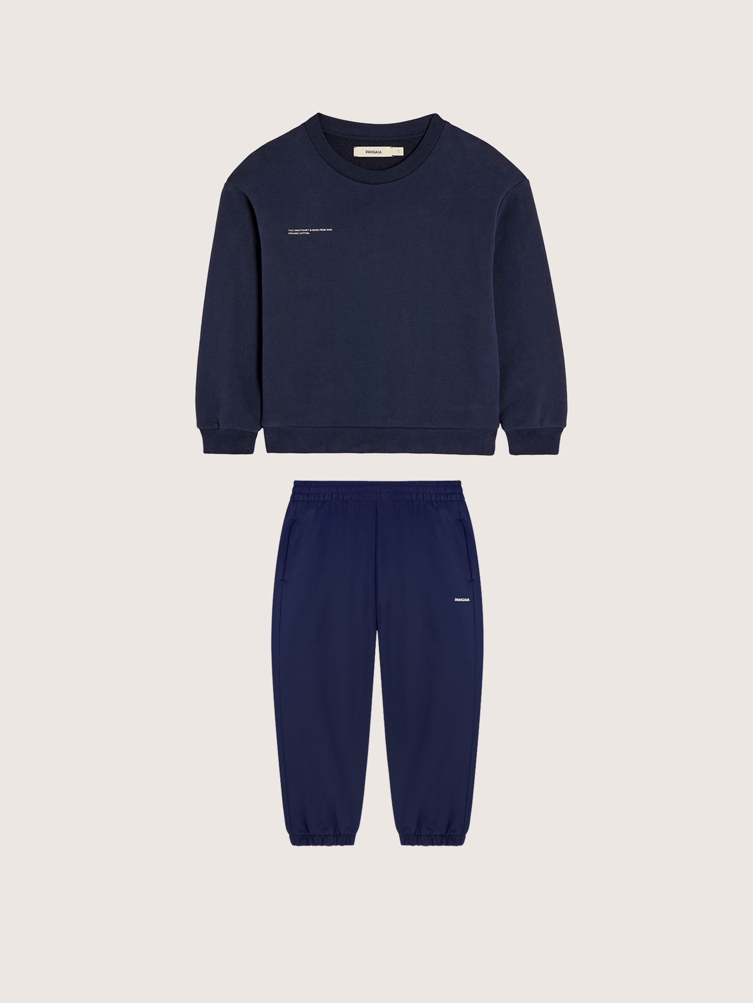 Kids’ Midweight Sweatshirt and Track Pants Set—Ocean Navy