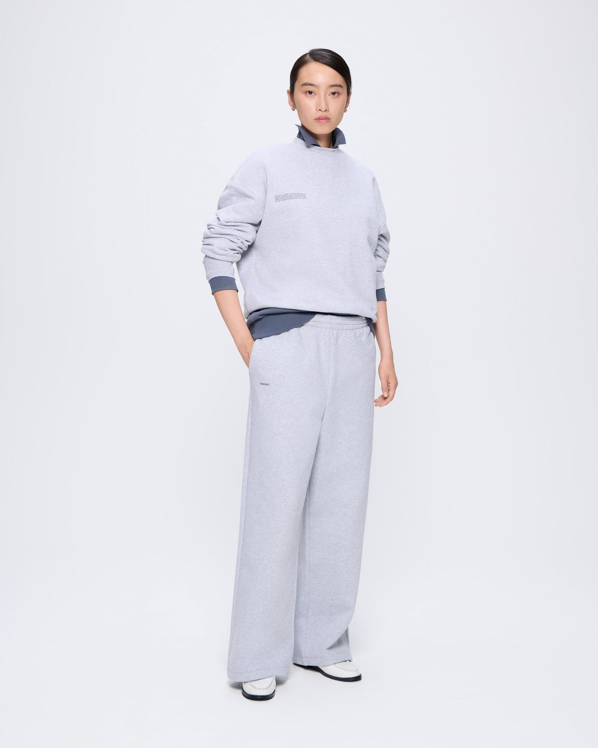 365 Midweight Straight Leg Track Pants—grey marl
