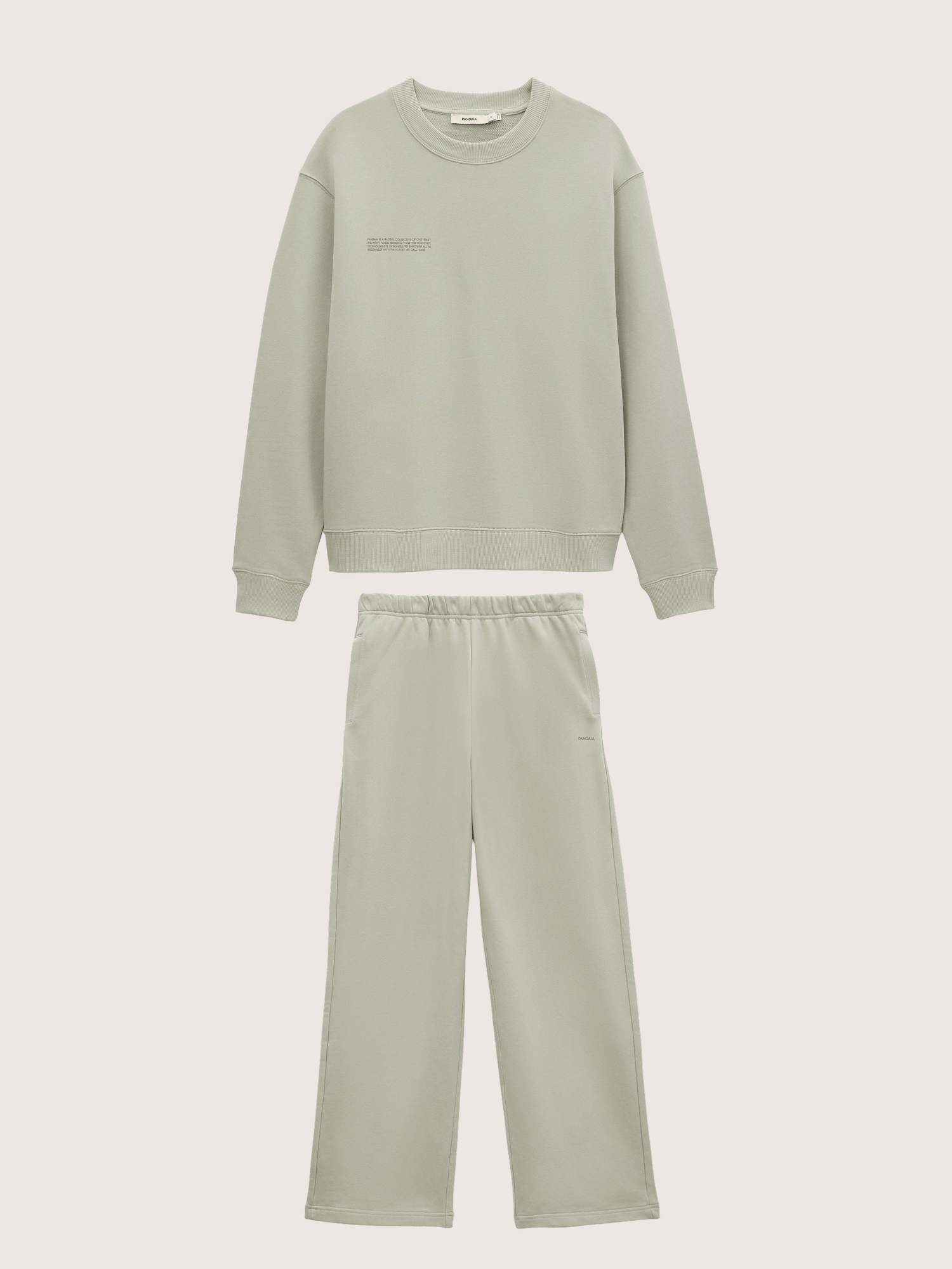 Mens Midweight Sweatshirt and Straight Leg Track Pants Set—Iron Fade