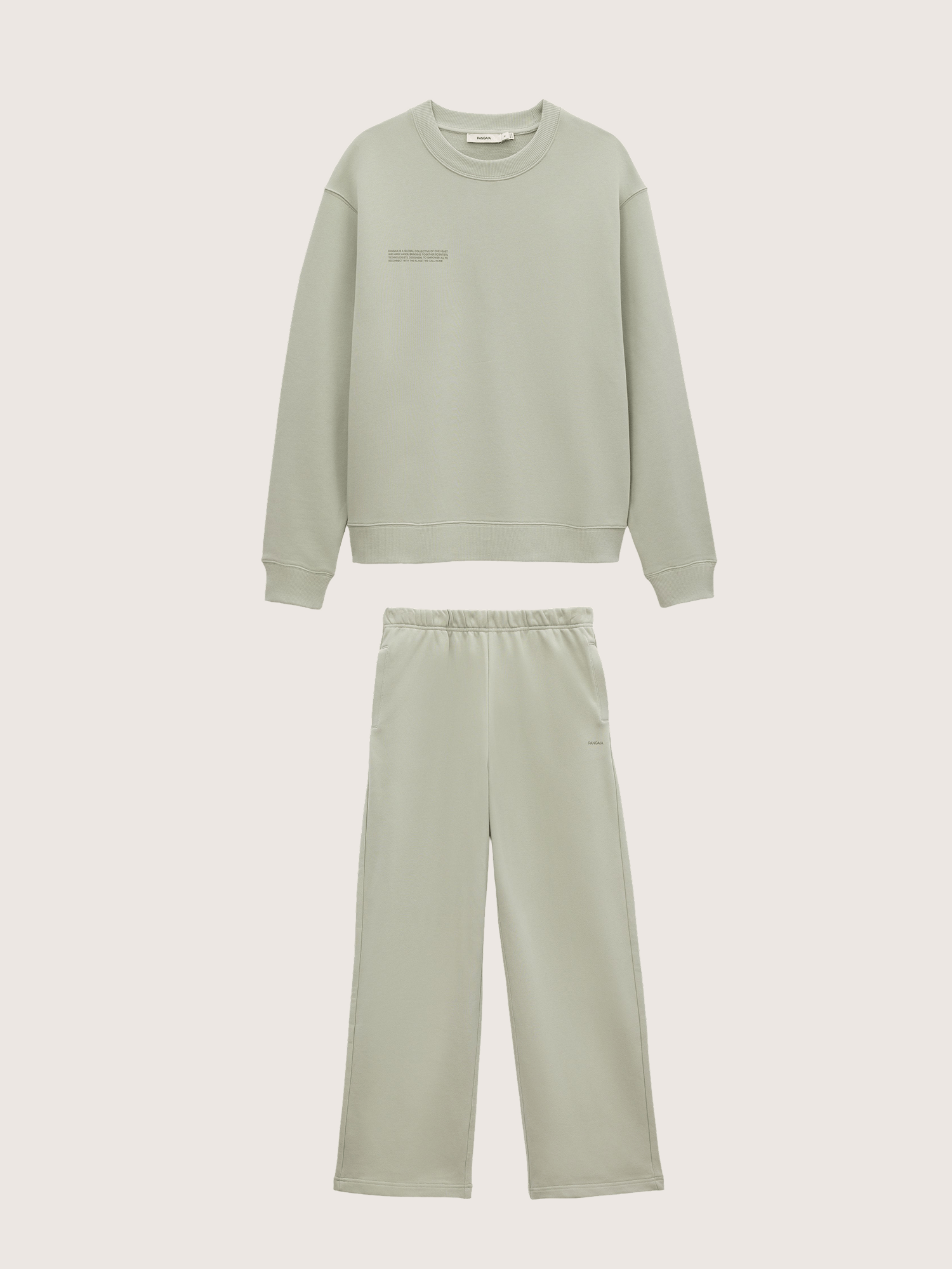 Mens Midweight Sweatshirt and Straight Leg Track Pants Set—Iron Fade