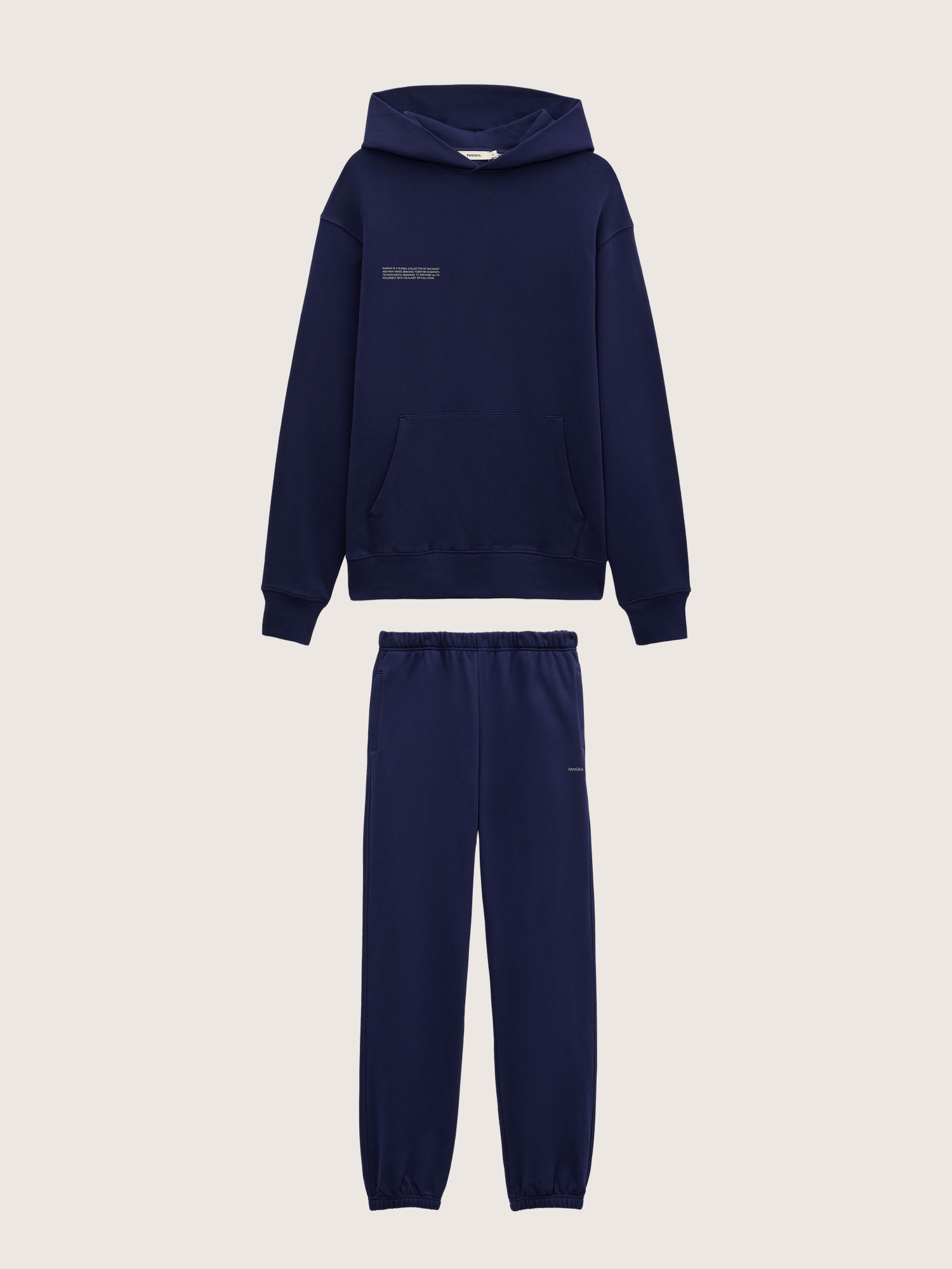 Mens Midweight Hoodie and Track Pants Set—Ocean Navy