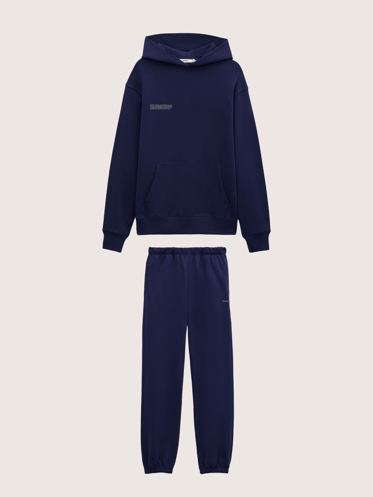 Mens Midweight Hoodie and Track Pants Set—Ocean Navy