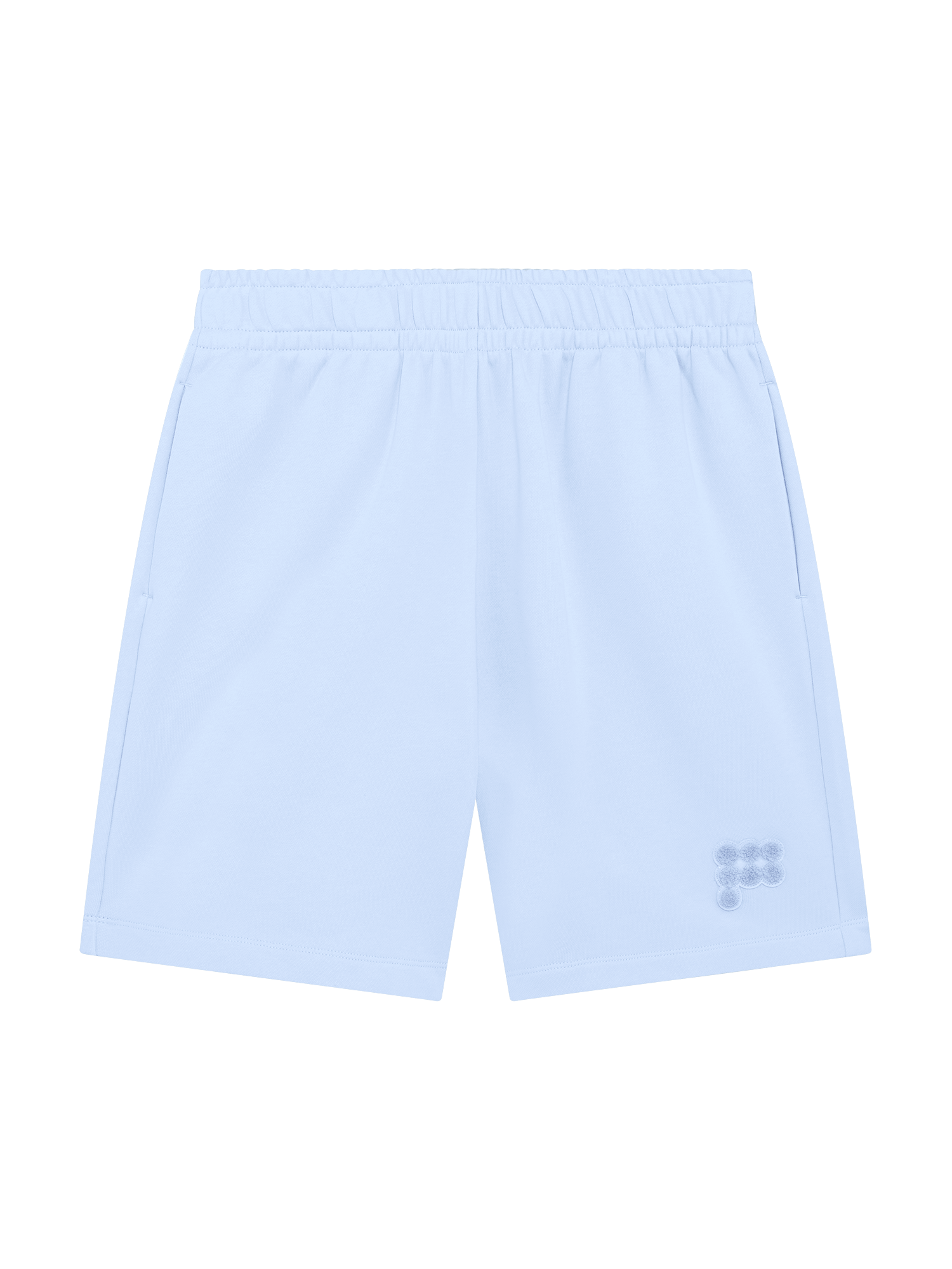Mens Mid Length Shorts—Wildflower Blue