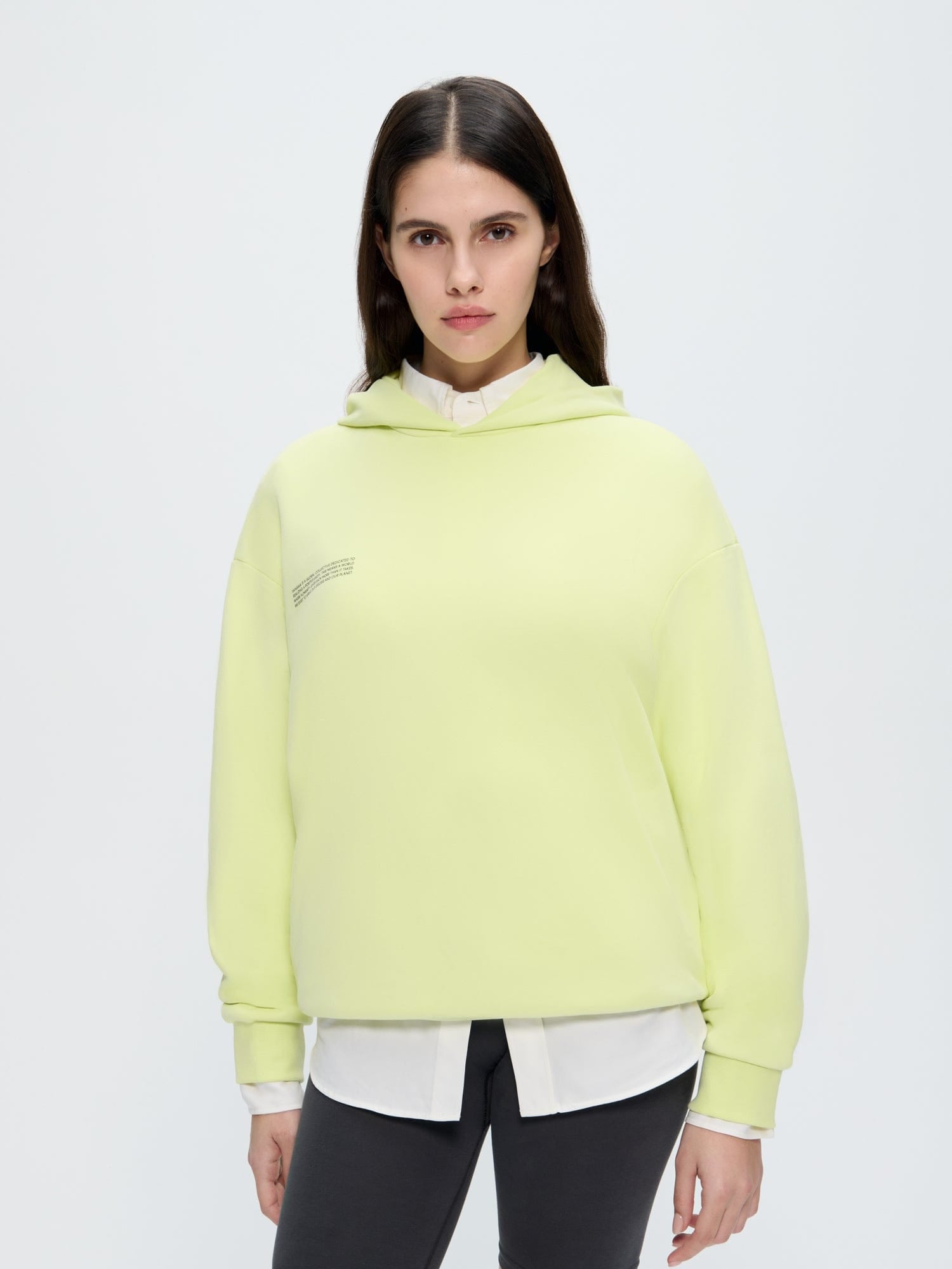 Womens 365 Midweight Hoodie—Soft Lime
